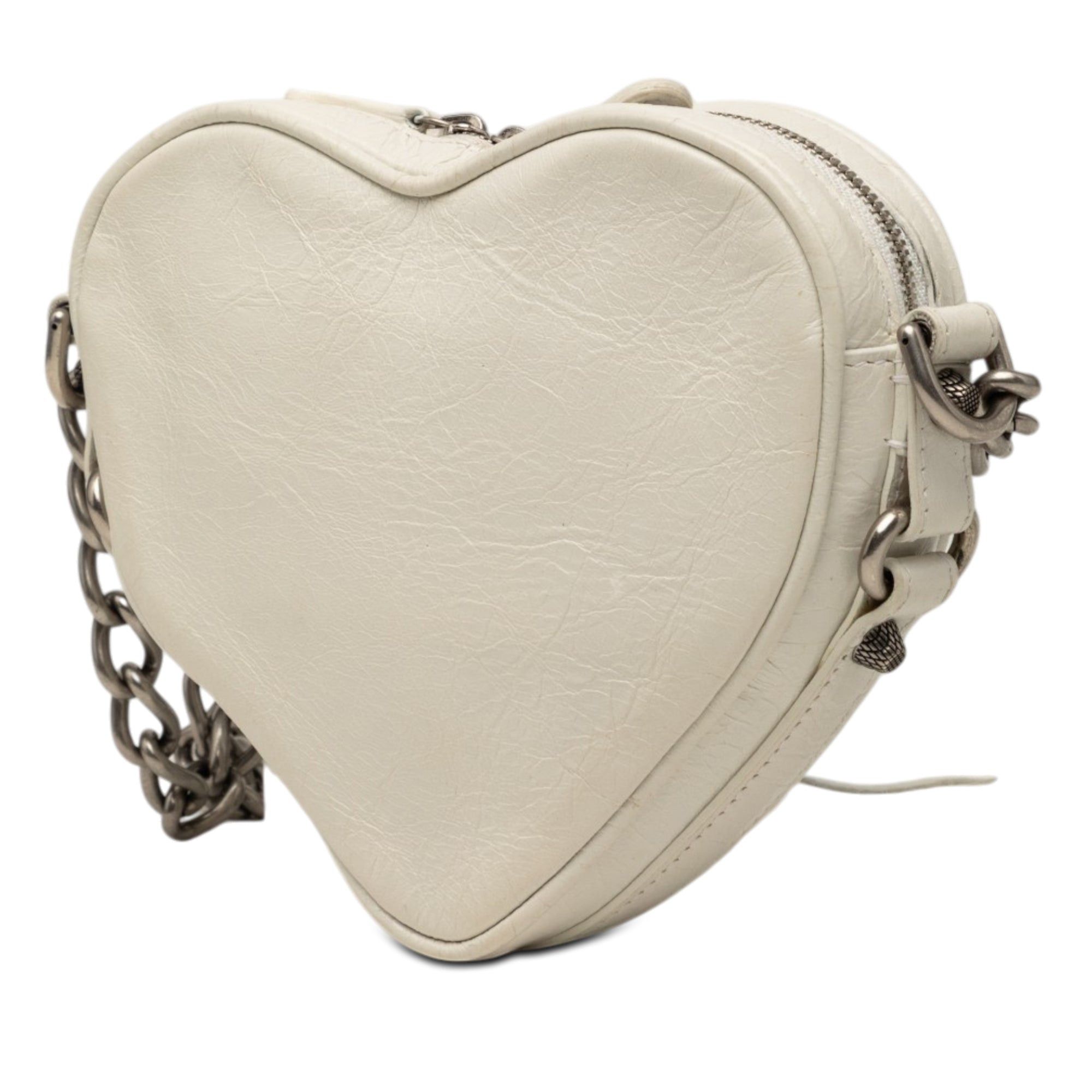 Balenciaga Mini Lambskin Motocross Le Cagole Heart Chain Bag Size ONE SIZE - 2 Thumbnail