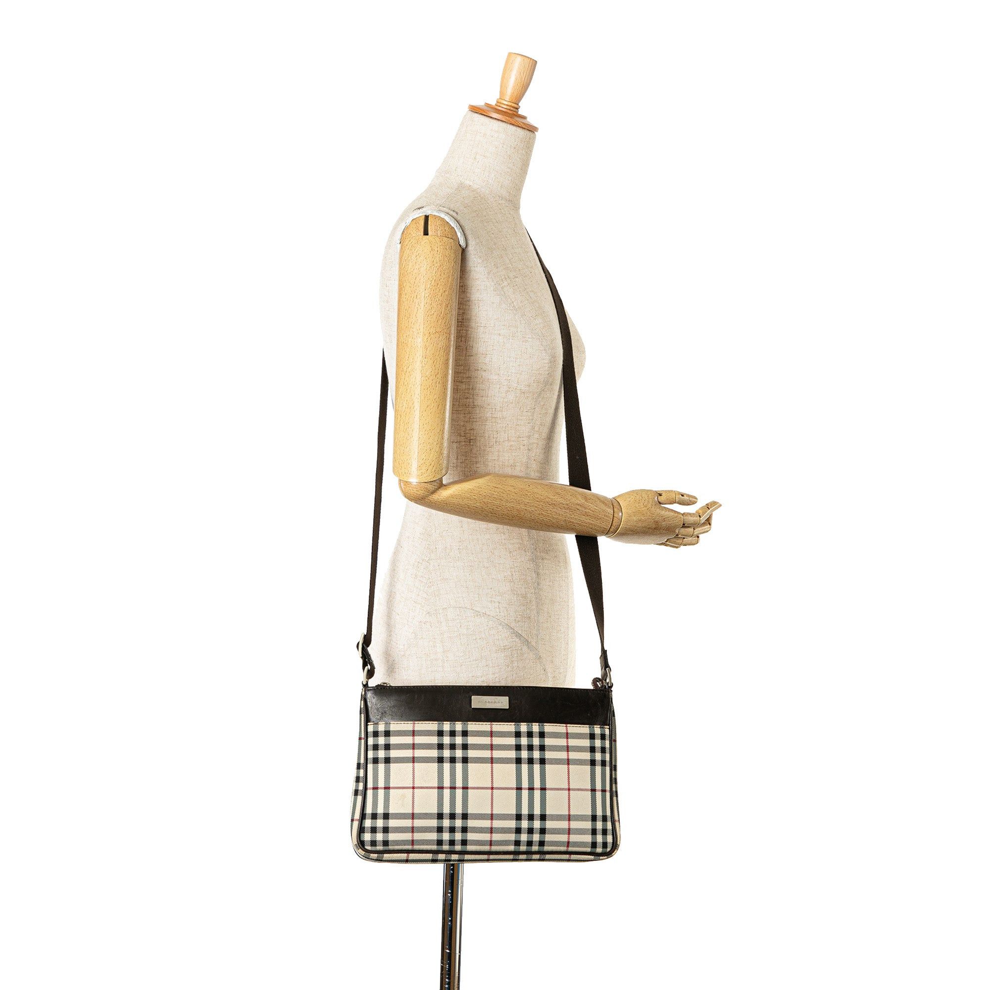 Burberry House Check Canvas Crossbody Size ONE SIZE - 7 Thumbnail