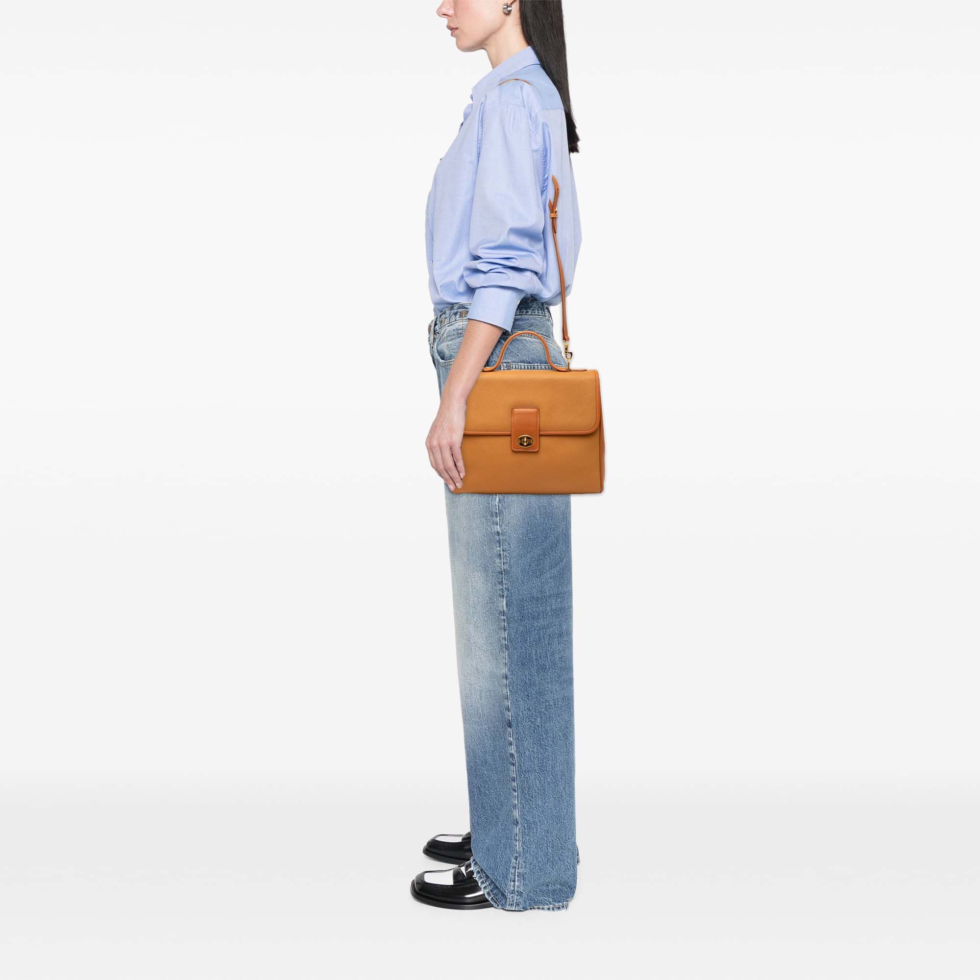 Gucci Calfskin Turnlock Top Handle Bag Size ONE SIZE - 8 Thumbnail