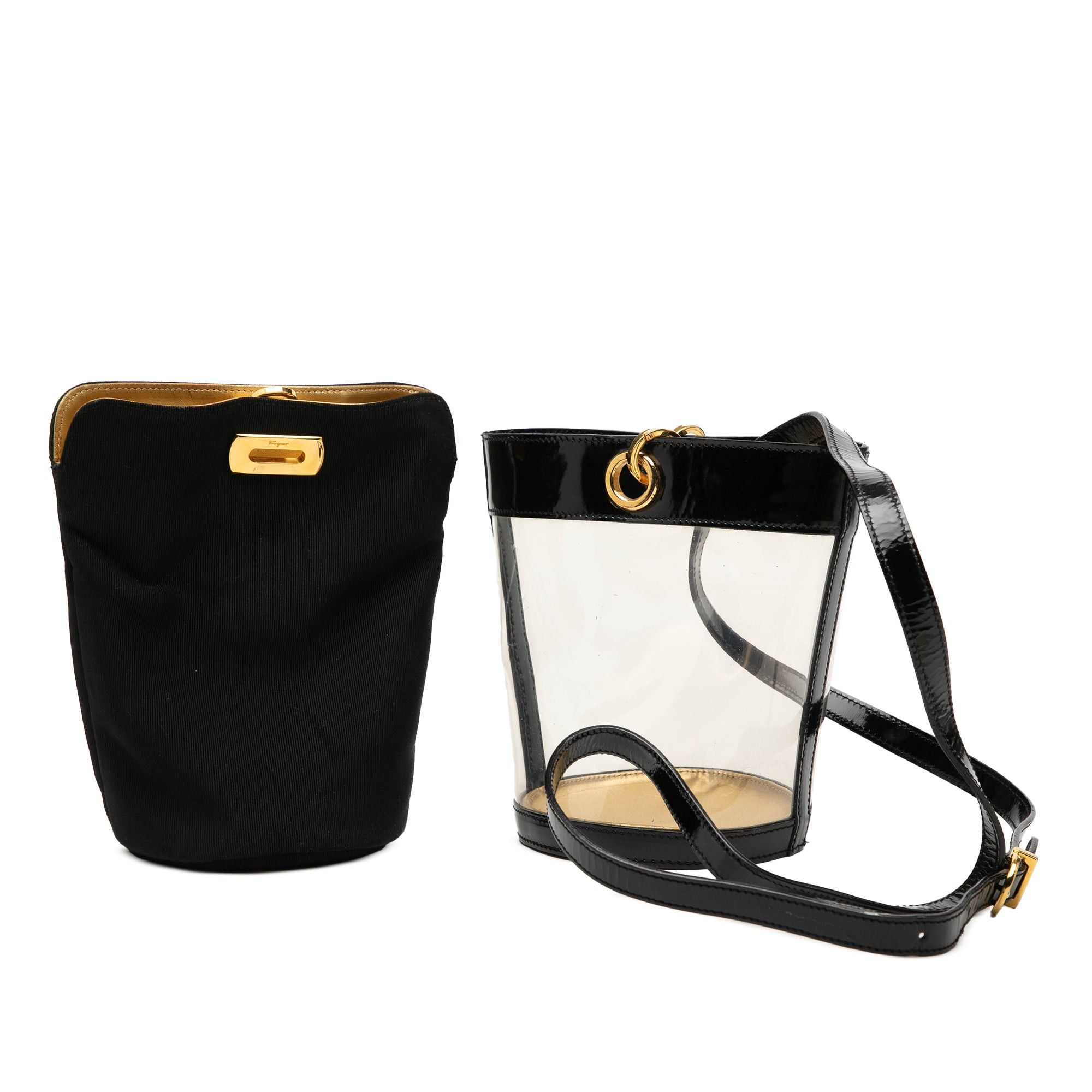 Salvatore Ferragamo Vinyl Gancini Bucket Bag Size ONE SIZE - 7 Thumbnail