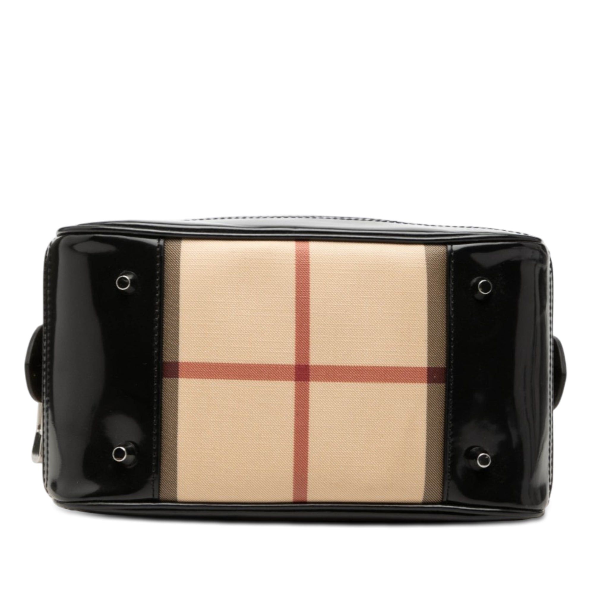 Burberry Small Supernova Check Coated Canvas Bowling Bag Size ONE SIZE - 3 Thumbnail