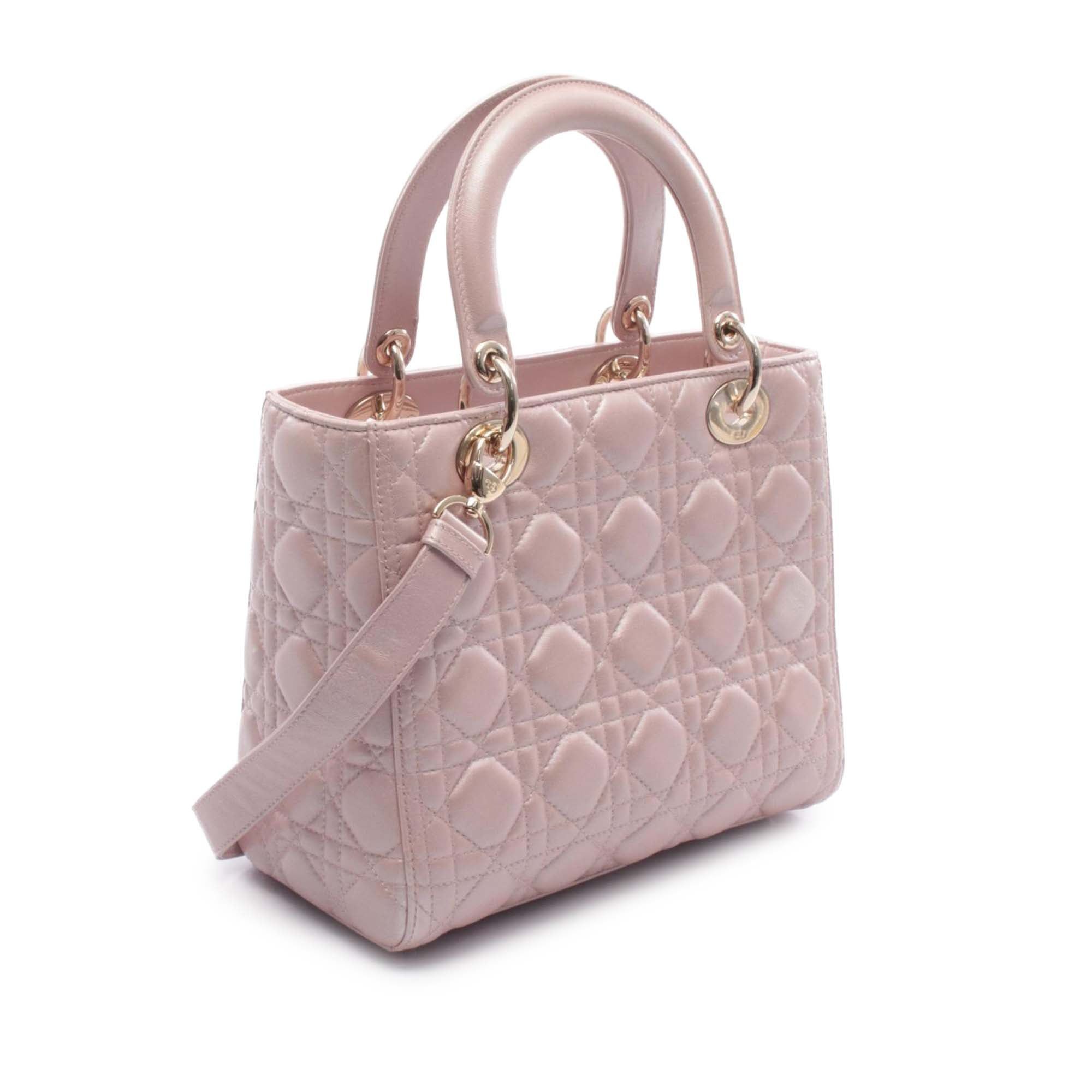 Dior Medium Iridescent Lambskin Cannage Lady Dior Size ONE SIZE - 2 Thumbnail