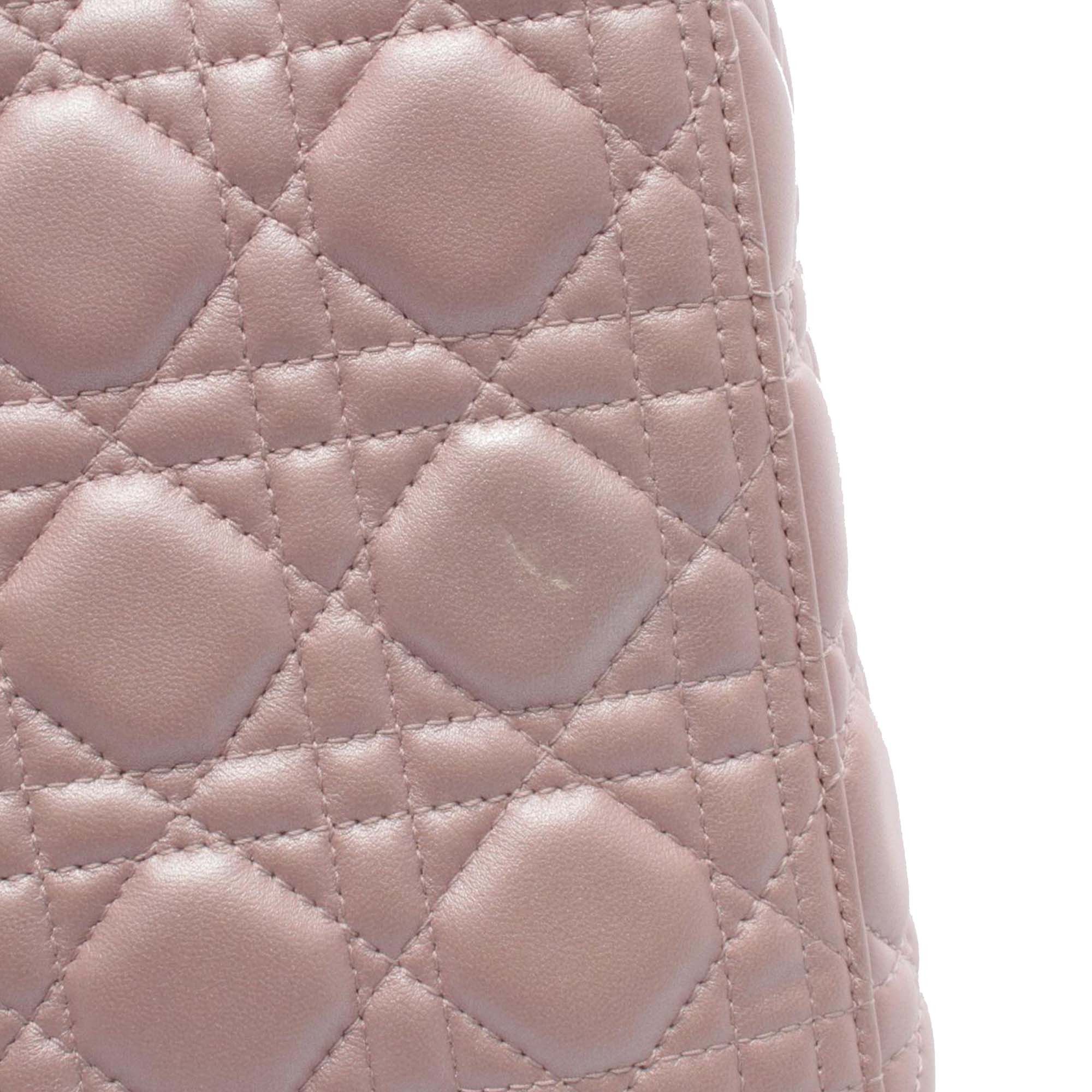 Dior Medium Iridescent Lambskin Cannage Lady Dior Size ONE SIZE - 7 Thumbnail