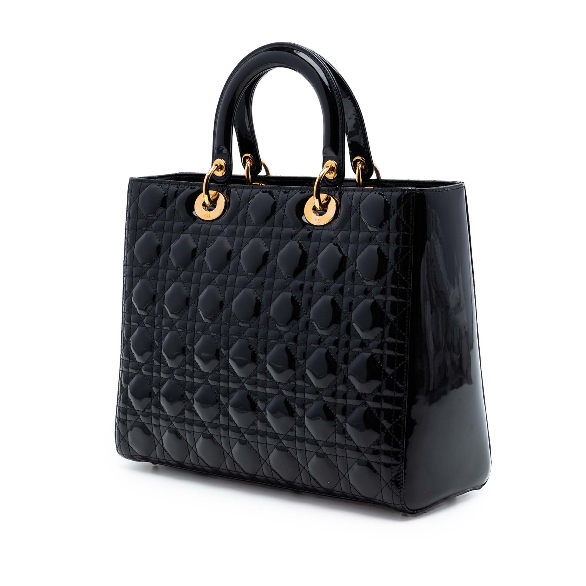 Dior Large Patent Cannage Lady Dior Size ONE SIZE - 2 Thumbnail