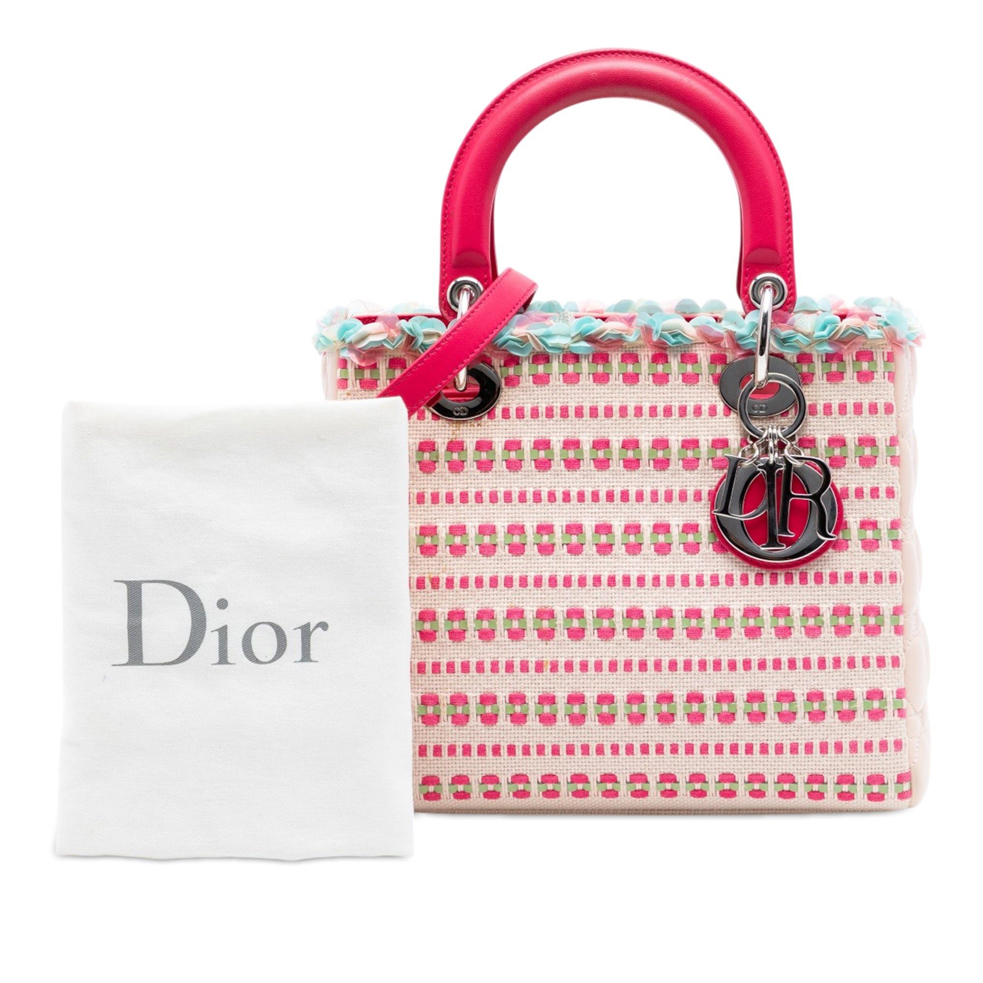 Dior Medium Tweed Sequin Lady Dior Size ONE SIZE - 7 Thumbnail