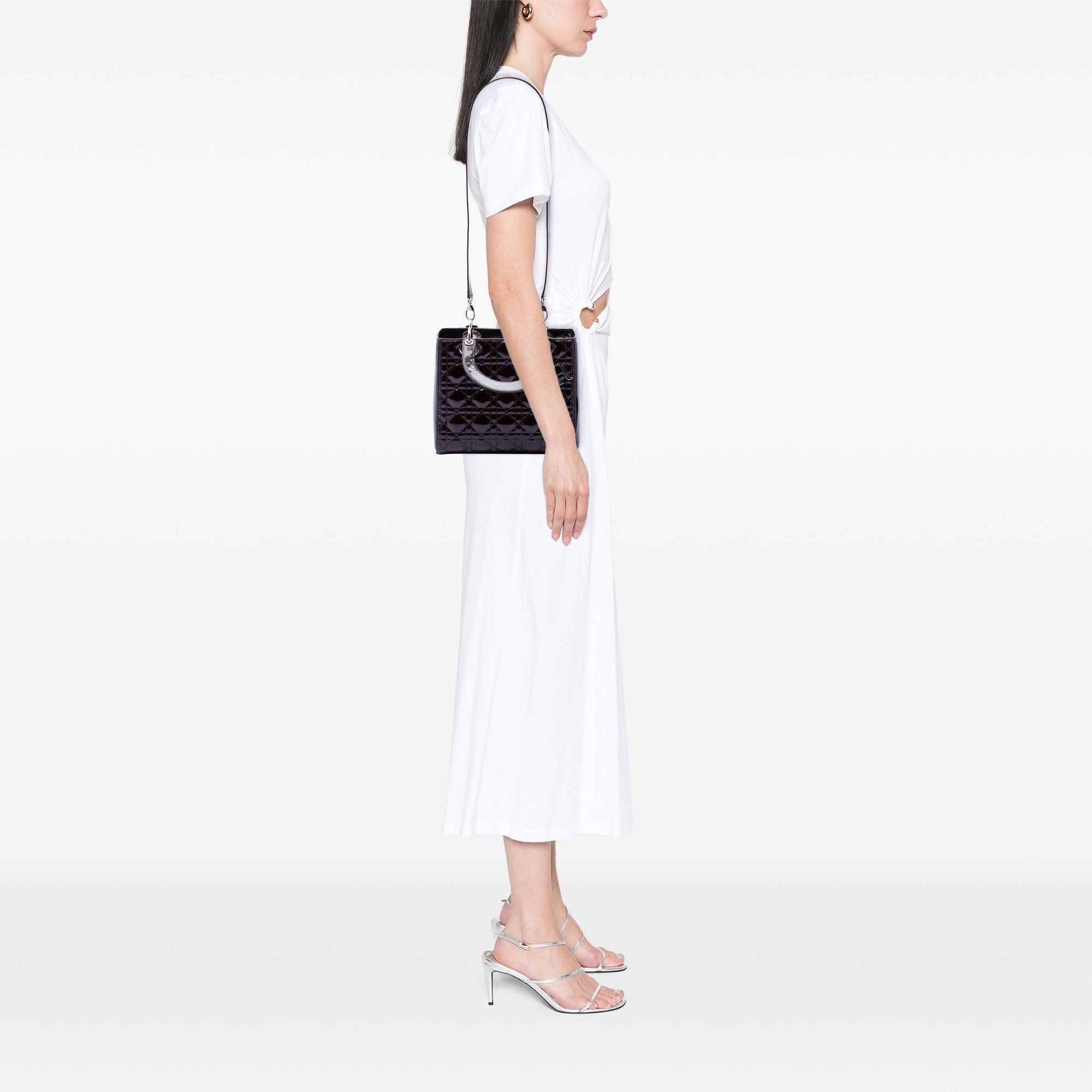 Dior Medium Patent Cannage Lady Dior Size ONE SIZE - 6 Thumbnail