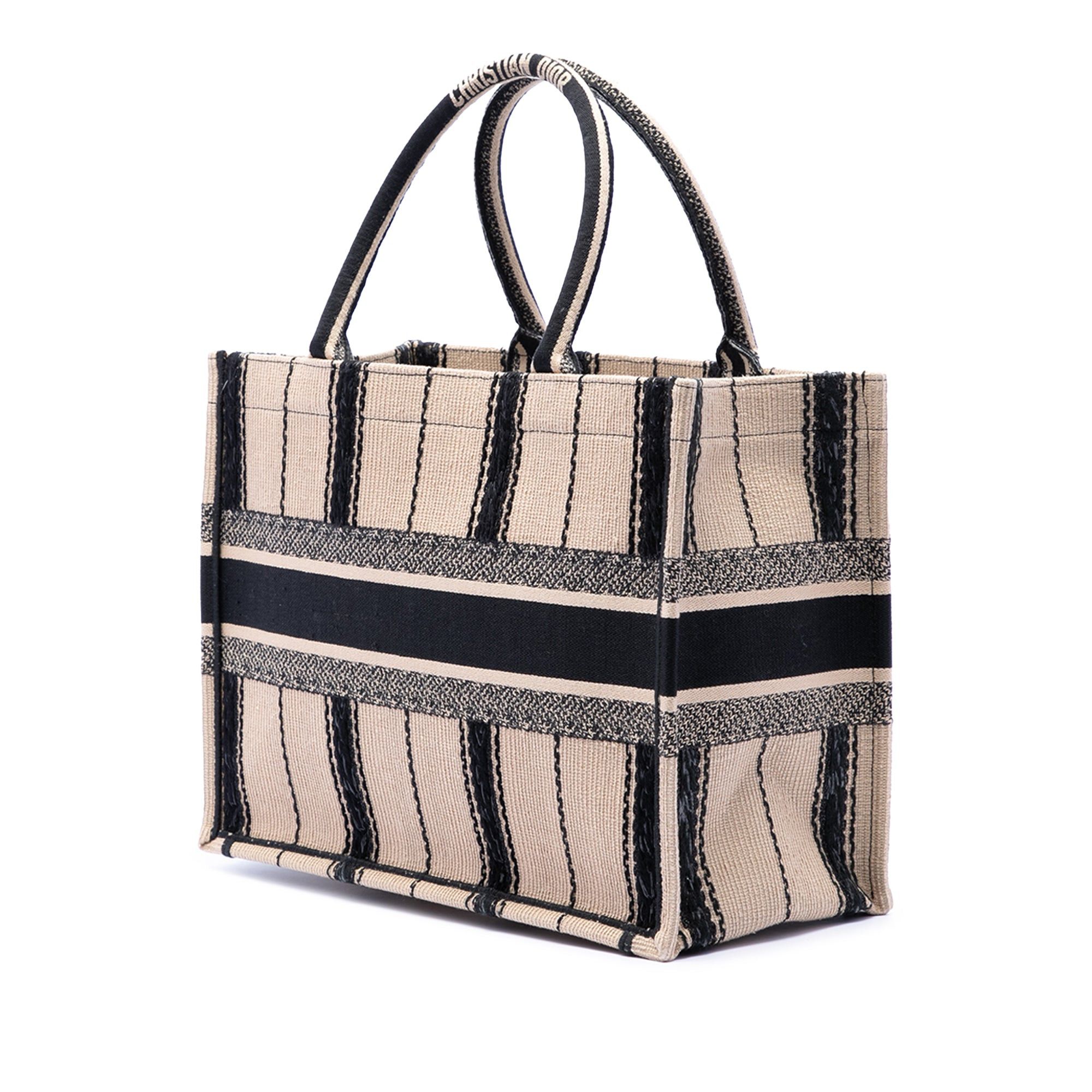 Dior Medium Embroidered Canvas Bayadere Book Tote Size ONE SIZE - 2 Thumbnail