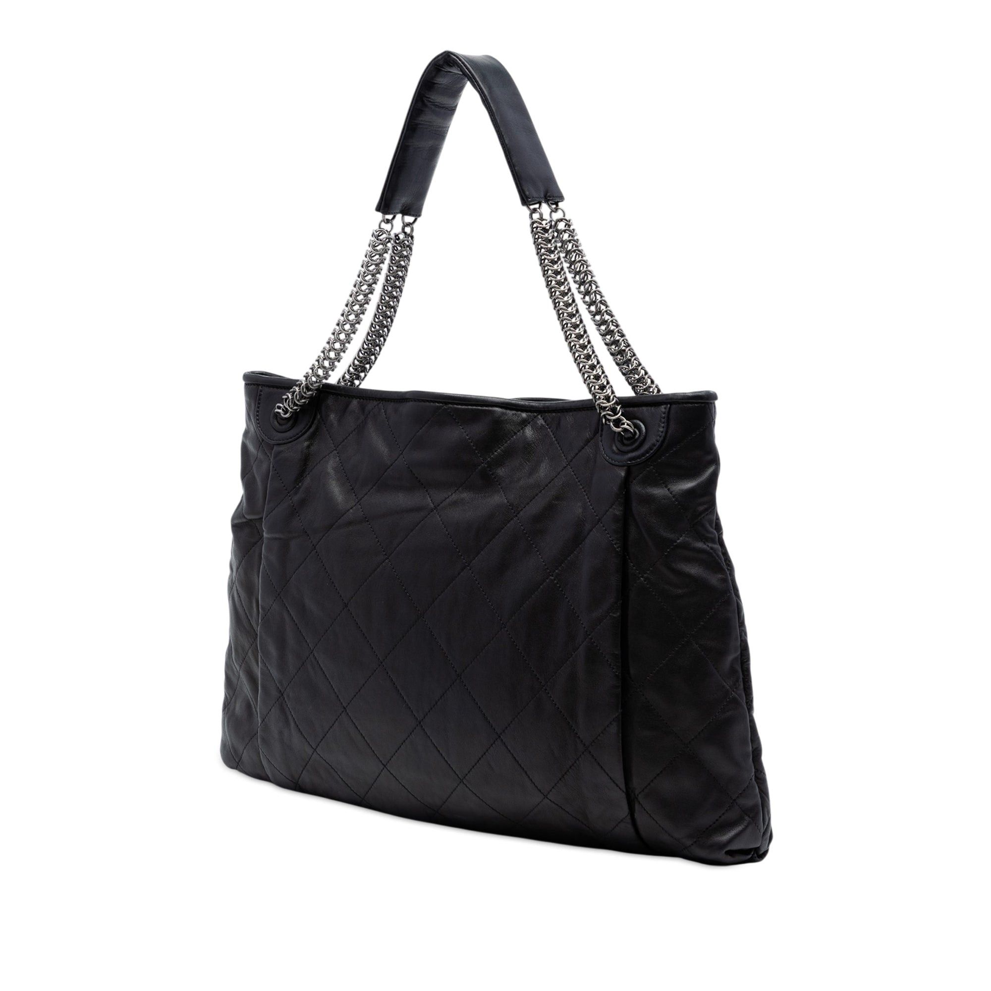 Chanel CC Quilted Lambskin Chain Shopping Tote Size ONE SIZE - 2 Thumbnail