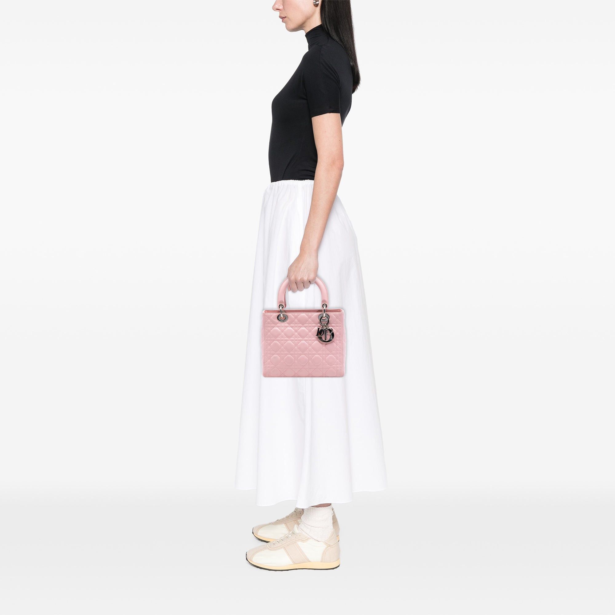 Dior Medium Lambskin Cannage Lady Dior Size ONE SIZE - 6 Thumbnail