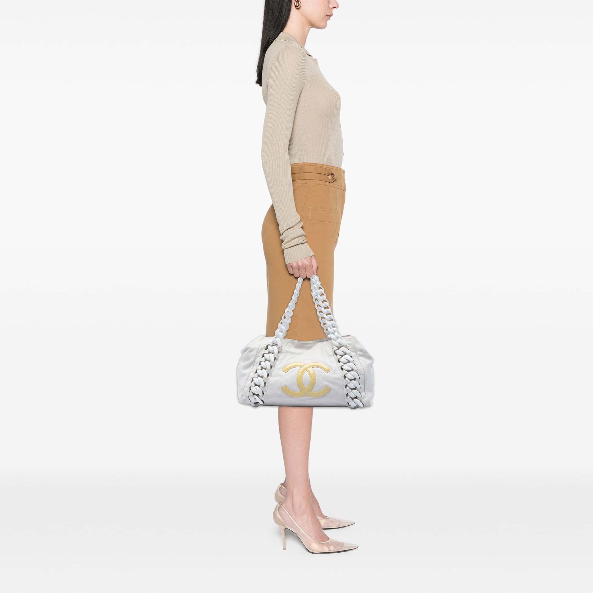 Chanel Calfskin Modern Chain Rhodoid East West Tote Size ONE SIZE - 6 Thumbnail