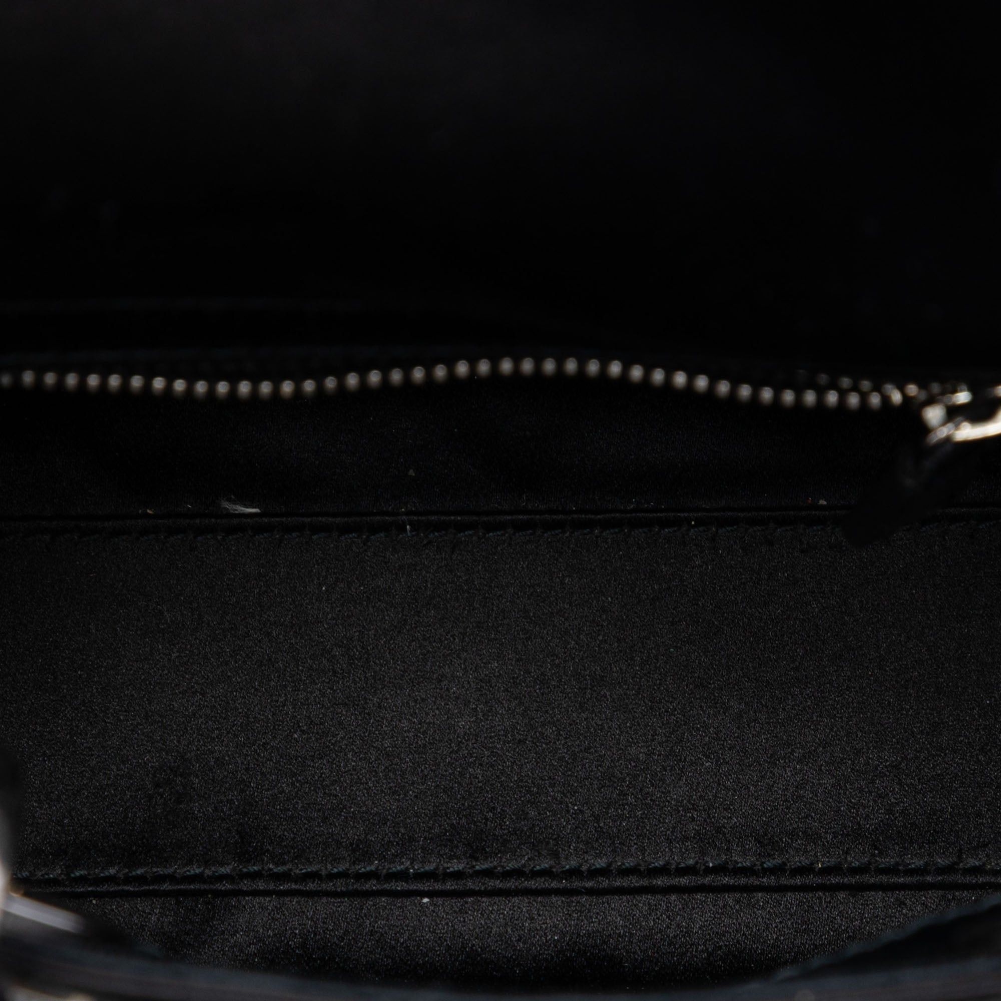 Dior Mini Satin Cannage Strass Crystal Embellished Lady Dior Size ONE SIZE - 4 Thumbnail