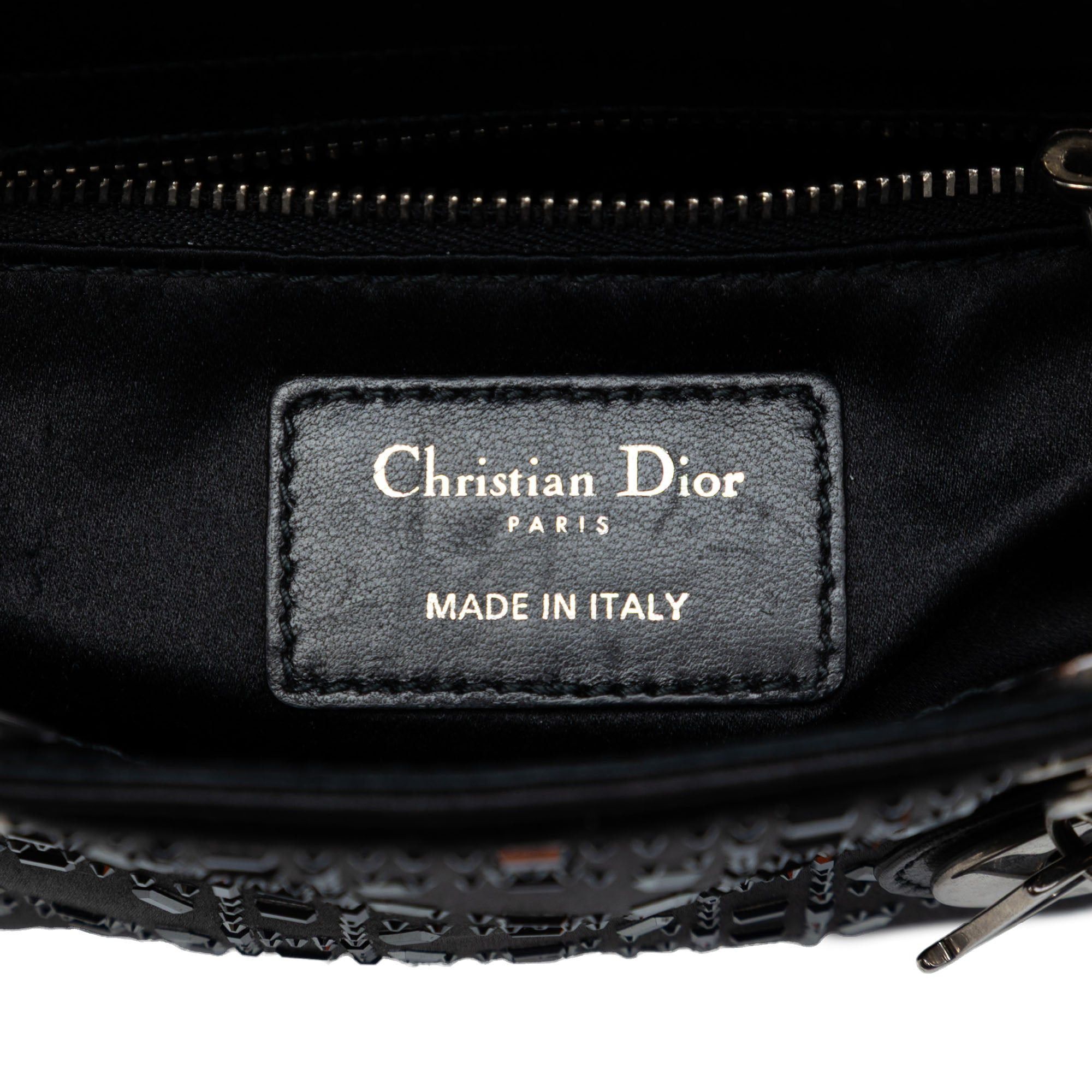 Dior Mini Satin Cannage Strass Crystal Embellished Lady Dior Size ONE SIZE - 5 Thumbnail