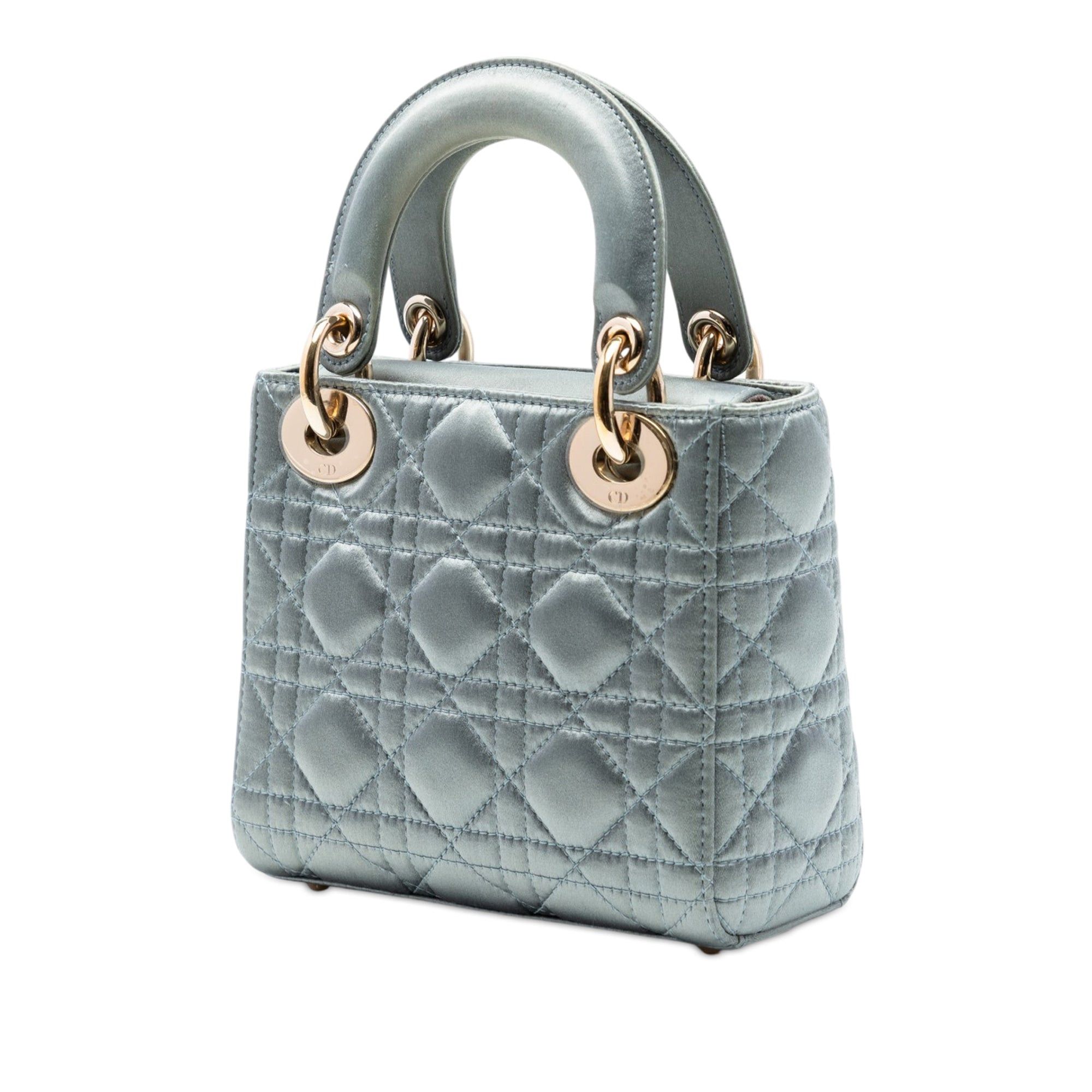 Dior Mini Satin Cannage Swarovski Crystal Lady Dior Size ONE SIZE - 2 Thumbnail