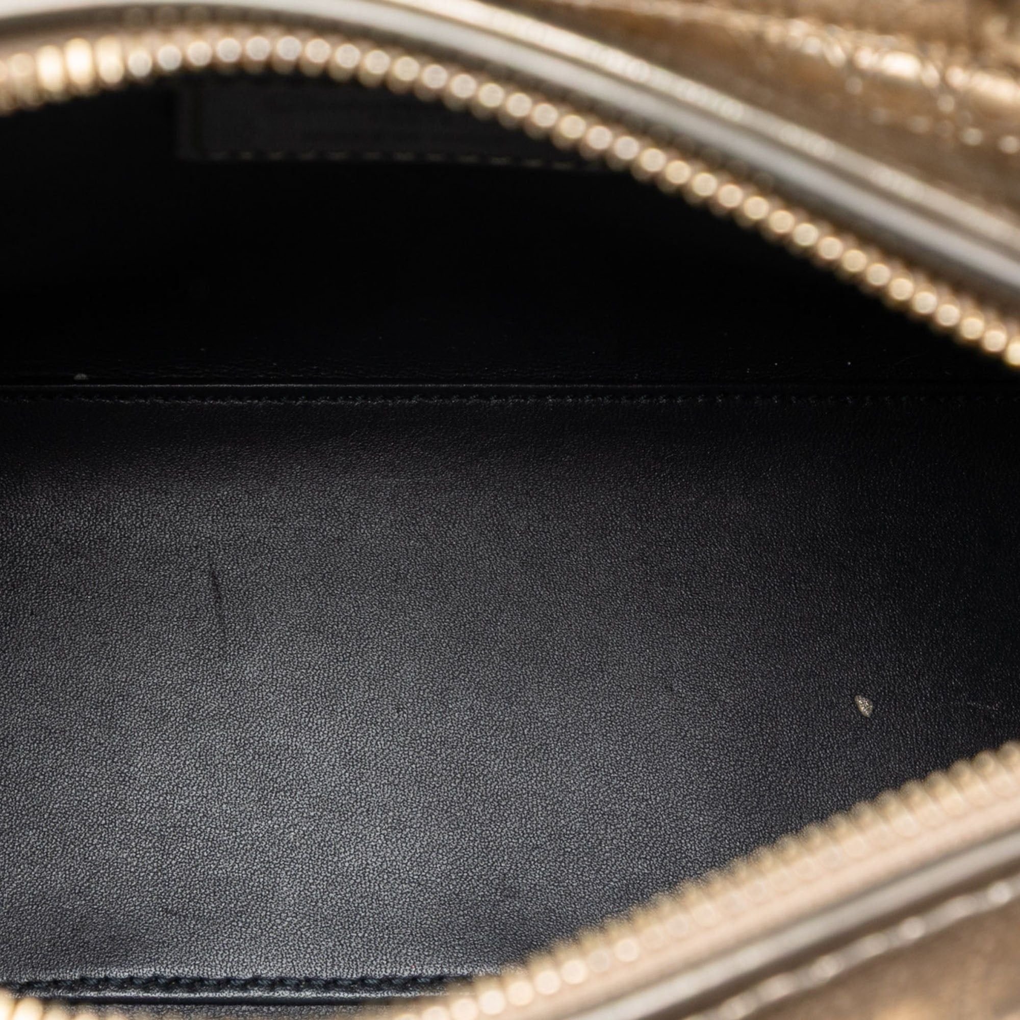 Dior Medium Metallic Patent Microcannage Lady Dior Size ONE SIZE - 4 Thumbnail
