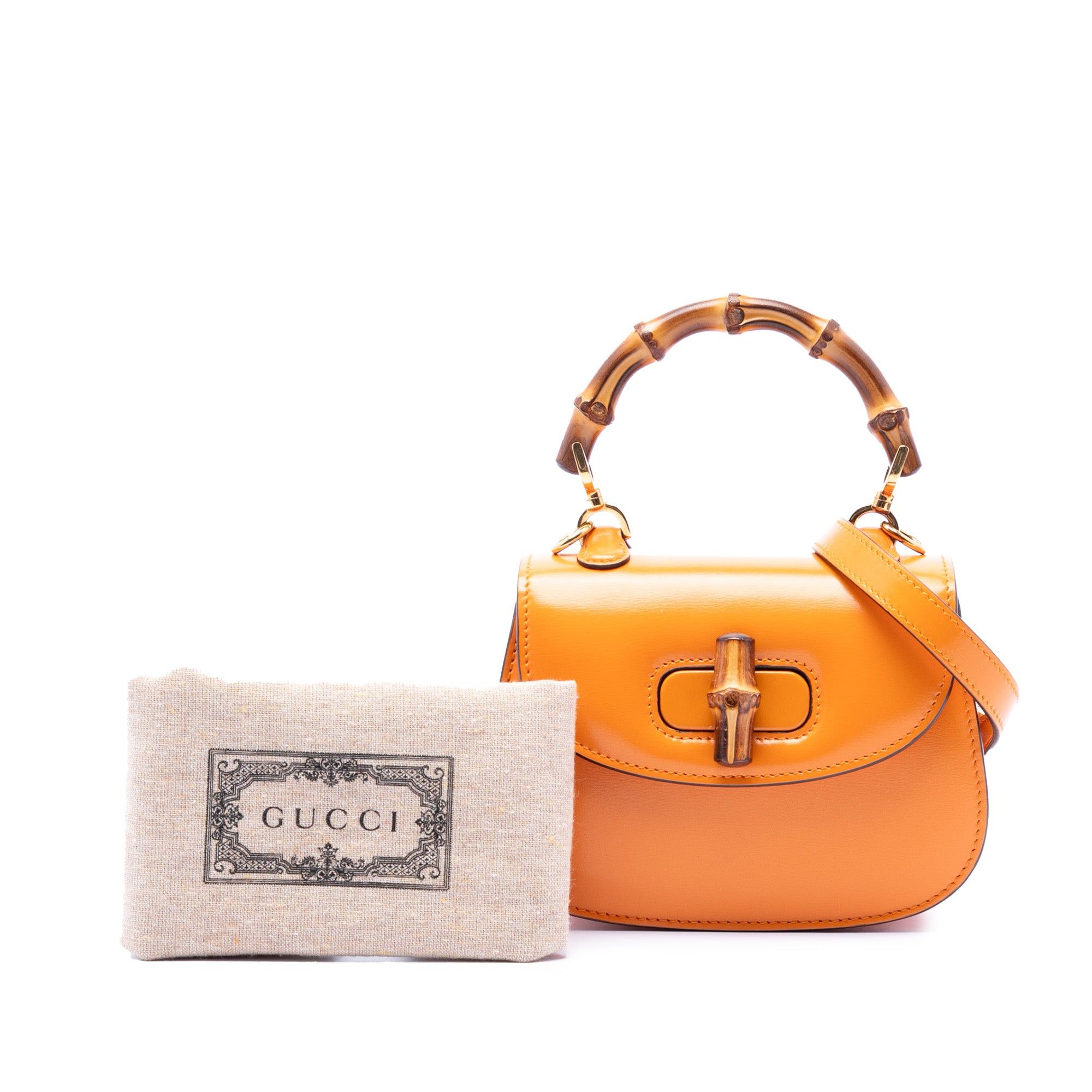 Gucci Mini Calfskin 1947 Bamboo Top Handle Bag Size ONE SIZE - 7 Thumbnail
