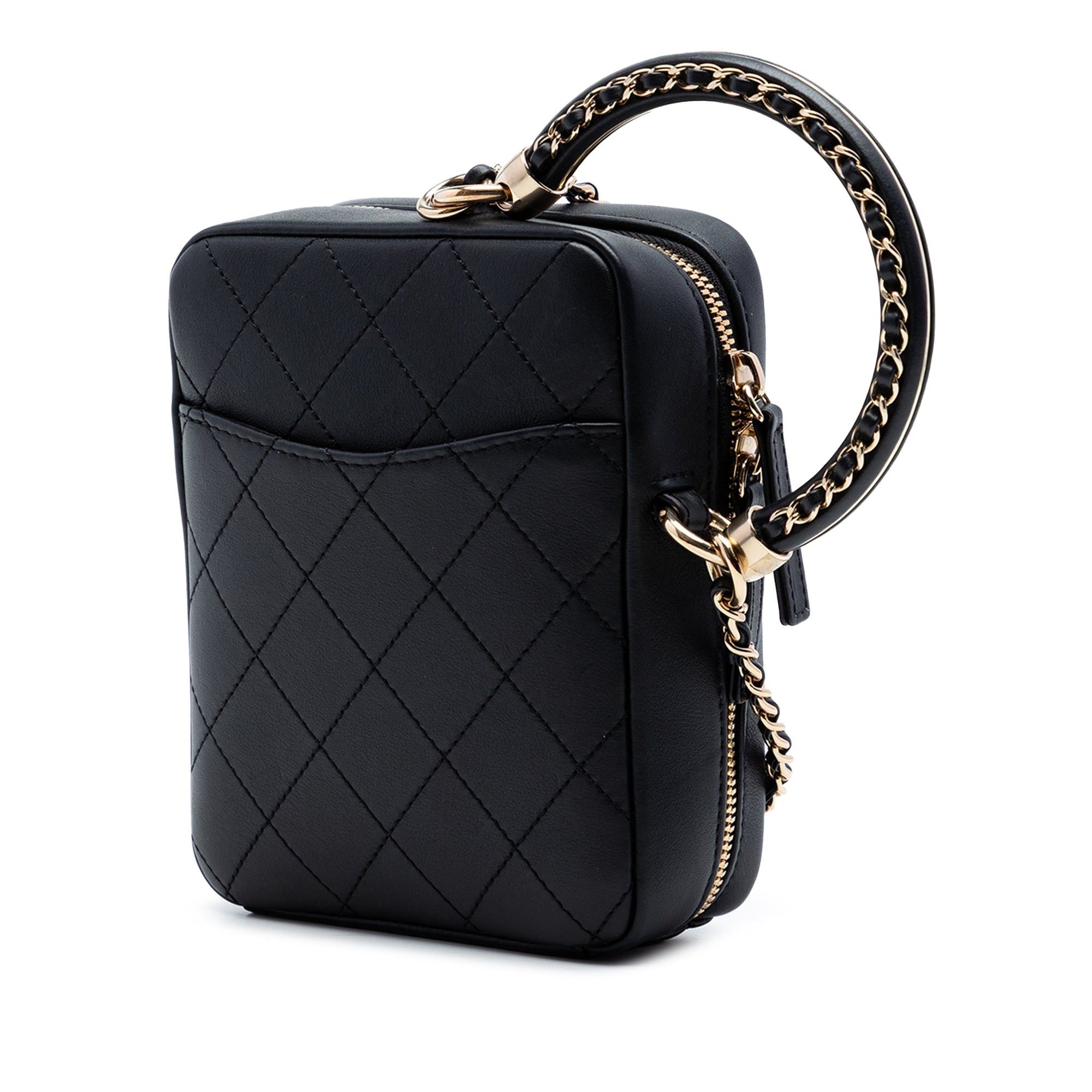 Chanel Calfskin Stitched Cup Of Tea Vanity Case Size ONE SIZE - 2 Thumbnail