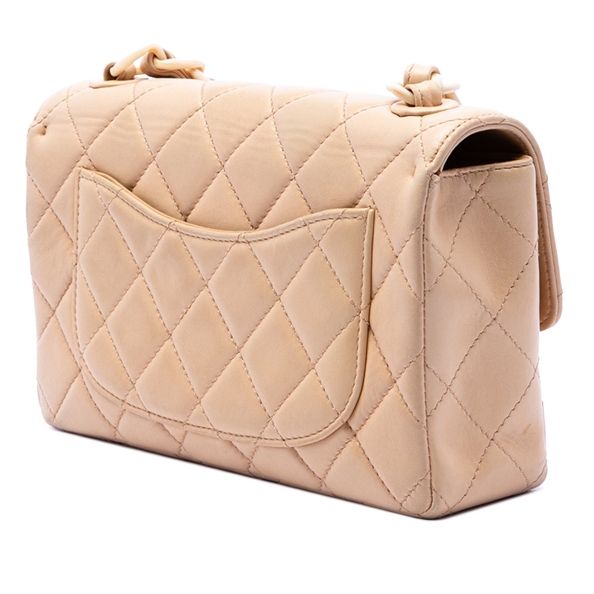Chanel CC Quilted Lambskin Resin Chain Single Flap Size ONE SIZE - 2 Thumbnail