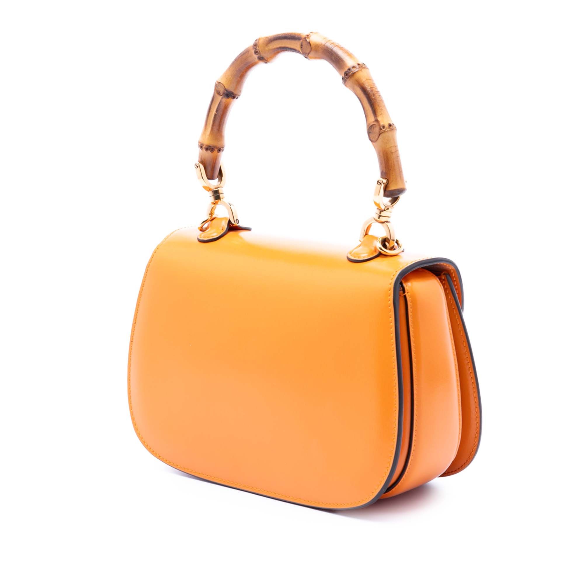 Gucci Small Calfskin Web Bamboo 1947 Top Handle Bag Size ONE SIZE - 2 Thumbnail