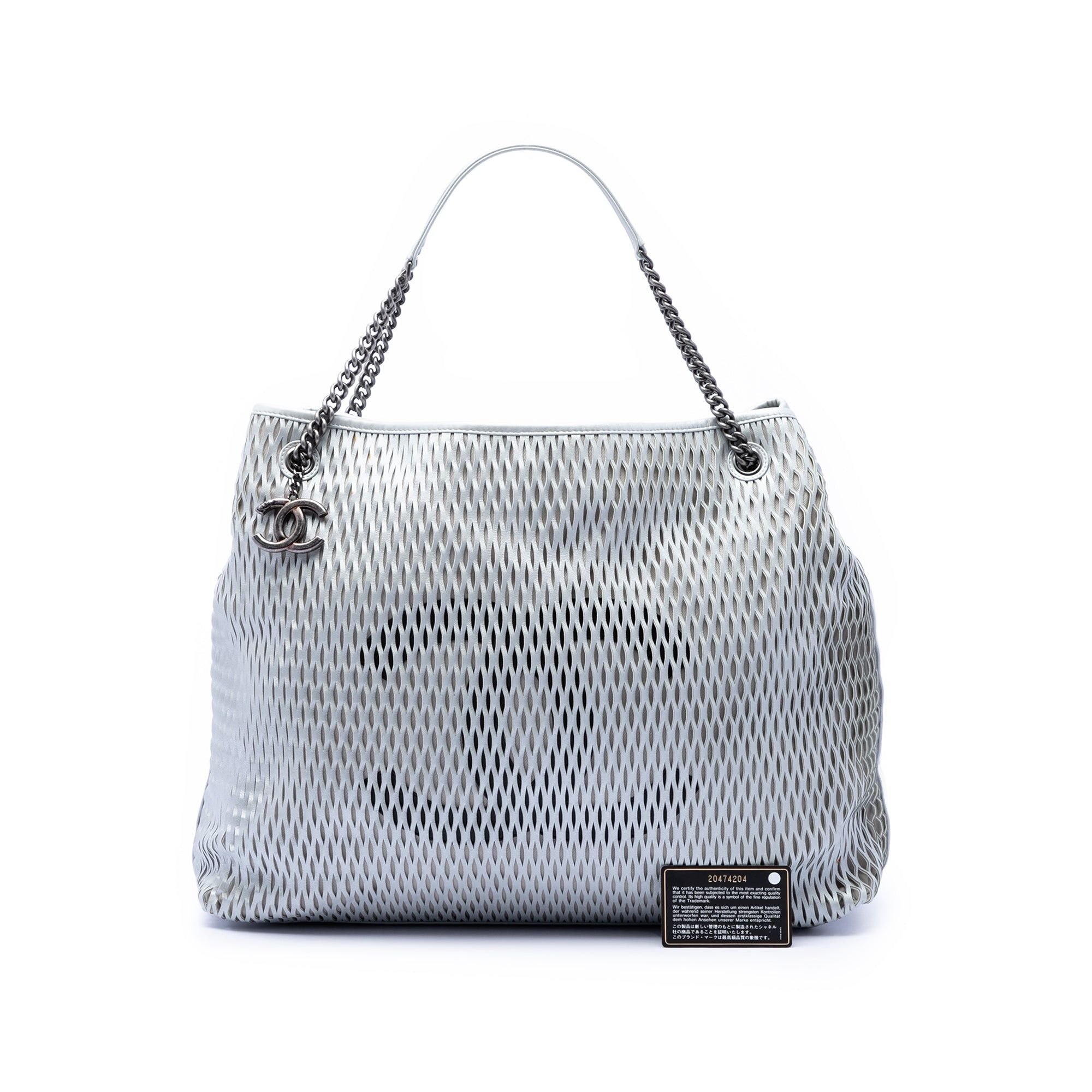 Chanel CC Perforated Leather Tote Size ONE SIZE - 7 Thumbnail