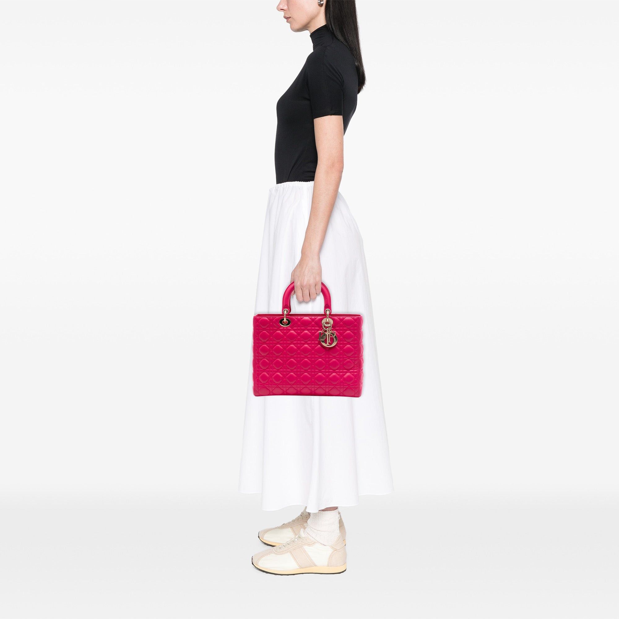 Dior Large Lambskin Cannage Lady Dior Size ONE SIZE - 6 Thumbnail