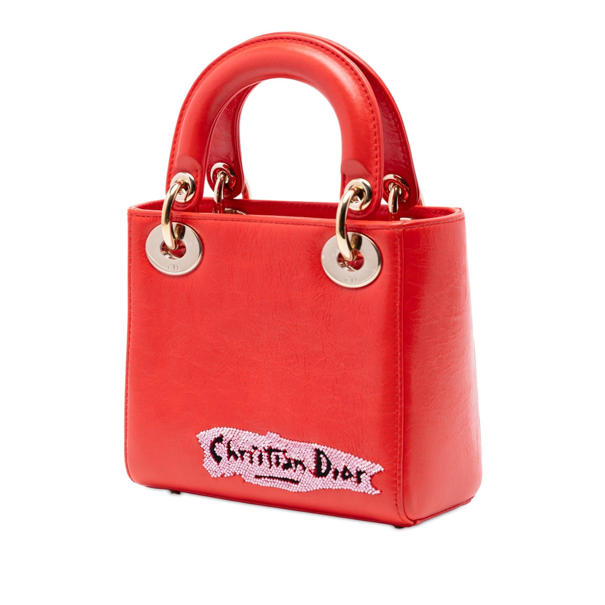 Dior Mini Calfskin Beaded Lady Dior Size ONE SIZE - 2 Thumbnail