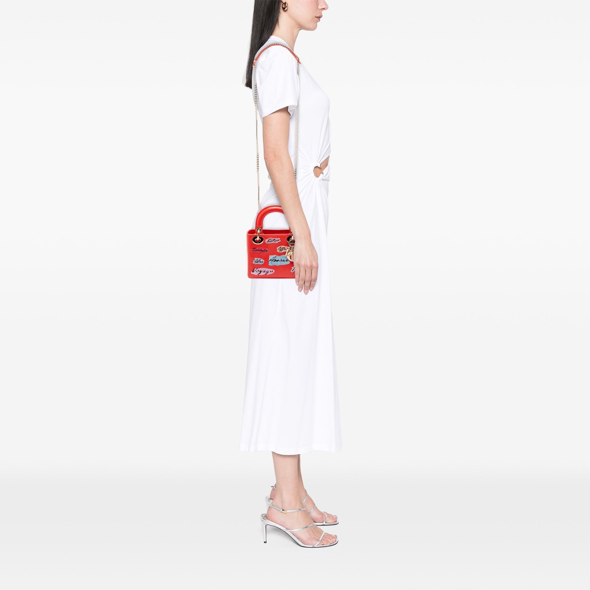 Dior Mini Calfskin Beaded Lady Dior Size ONE SIZE - 6 Thumbnail