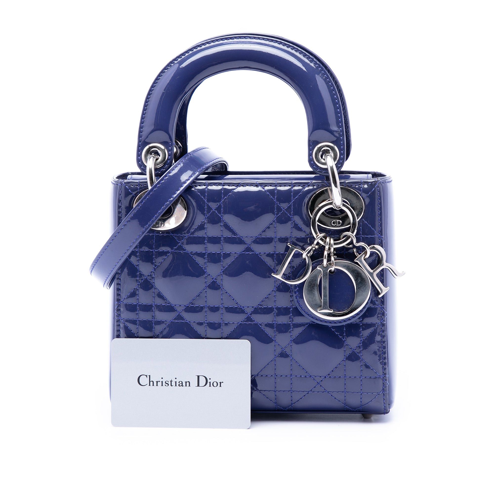 Dior Mini Patent Cannage Lady Dior Size ONE SIZE - 7 Thumbnail
