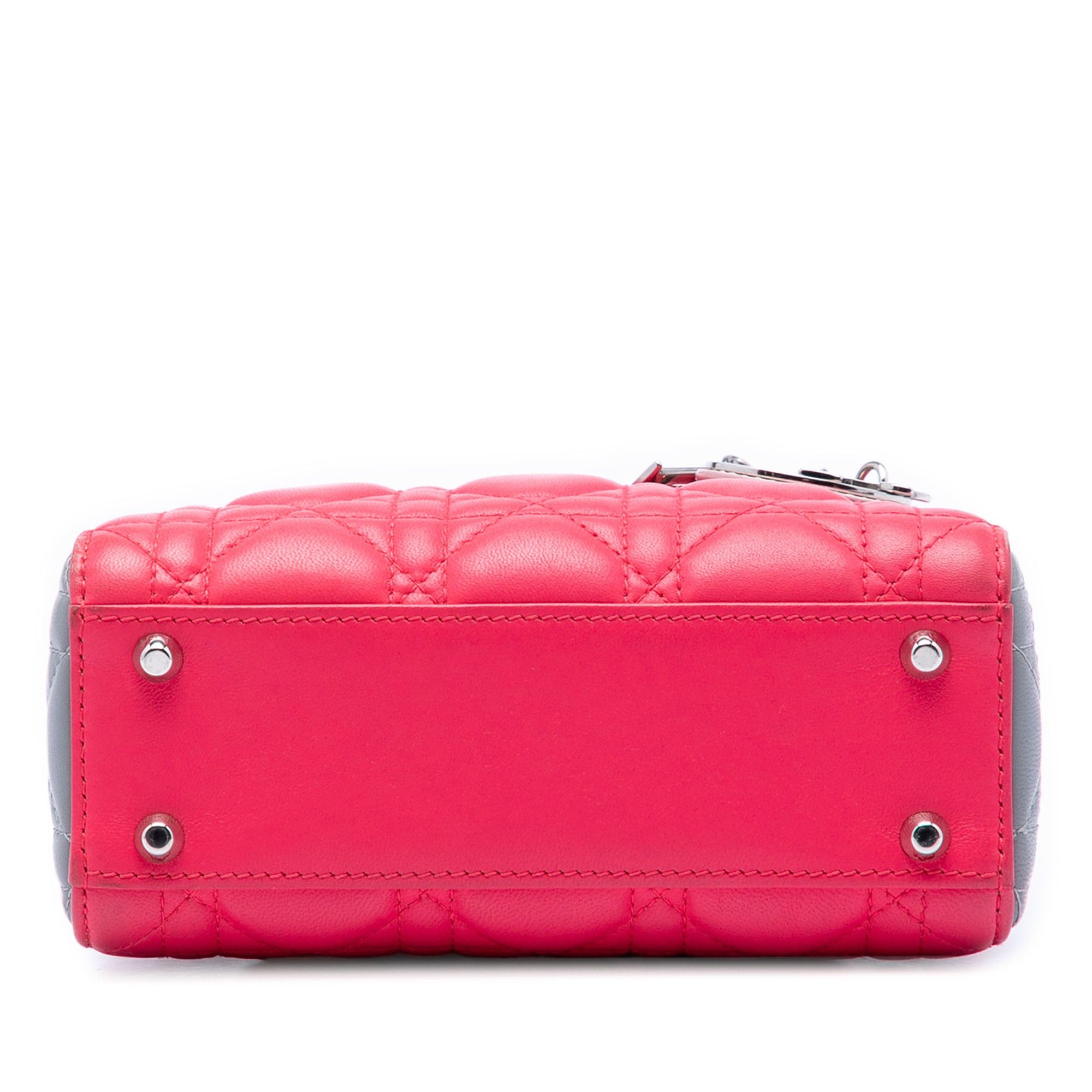 Dior Mini Tricolor Lambskin Cannage Lady Dior Size ONE SIZE - 3 Thumbnail