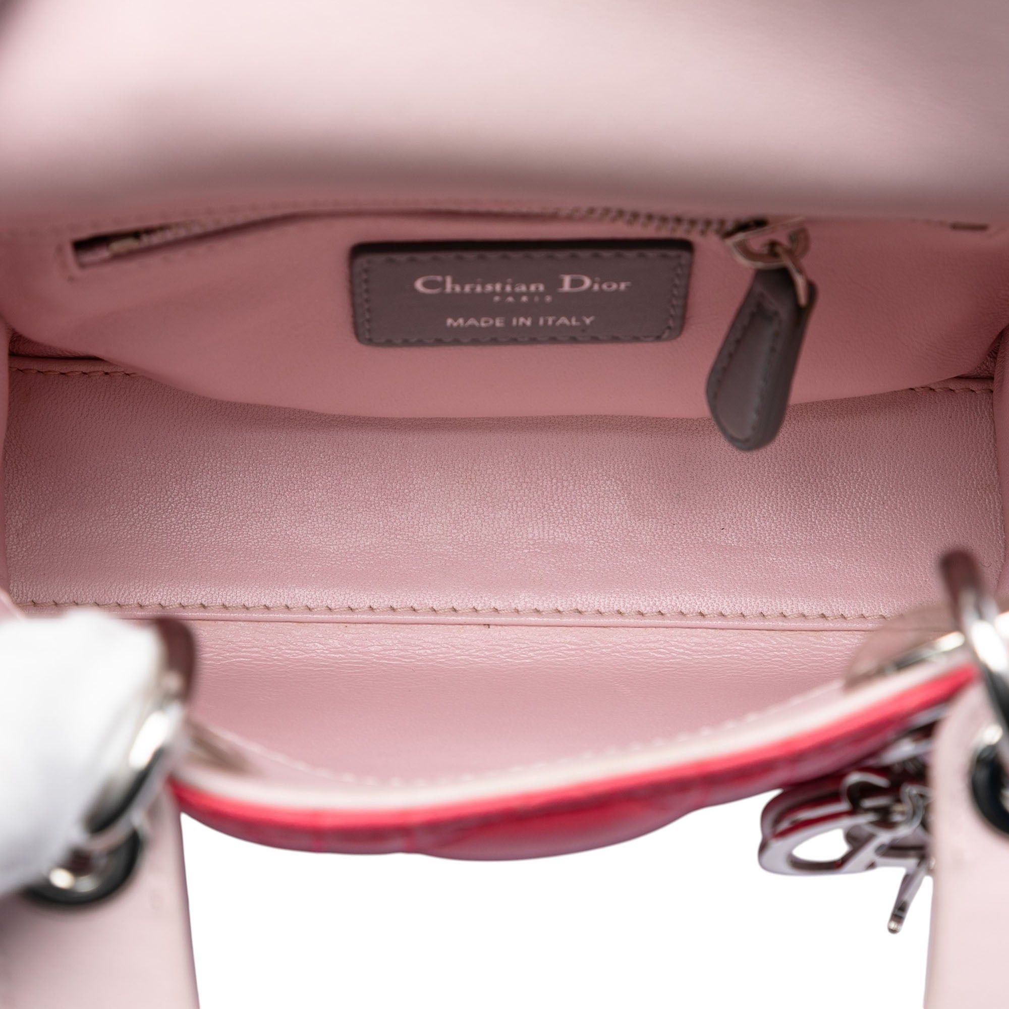 Dior Mini Tricolor Lambskin Cannage Lady Dior Size ONE SIZE - 4 Thumbnail