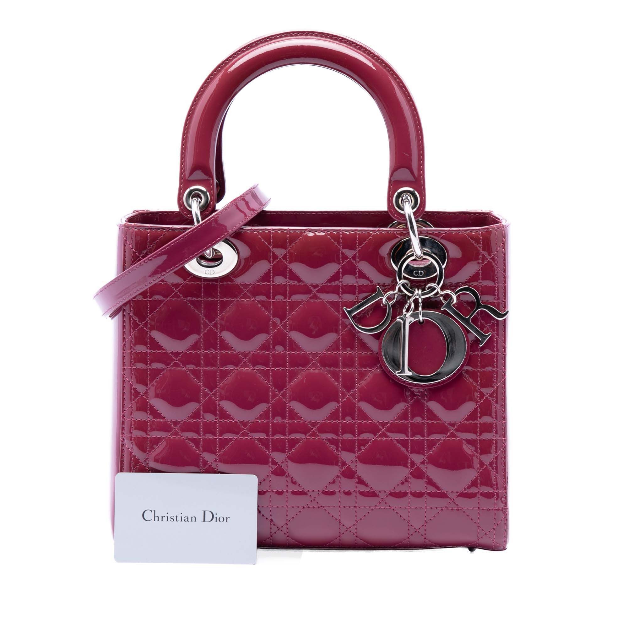 Dior Medium Patent Cannage Lady Dior Size ONE SIZE - 7 Thumbnail