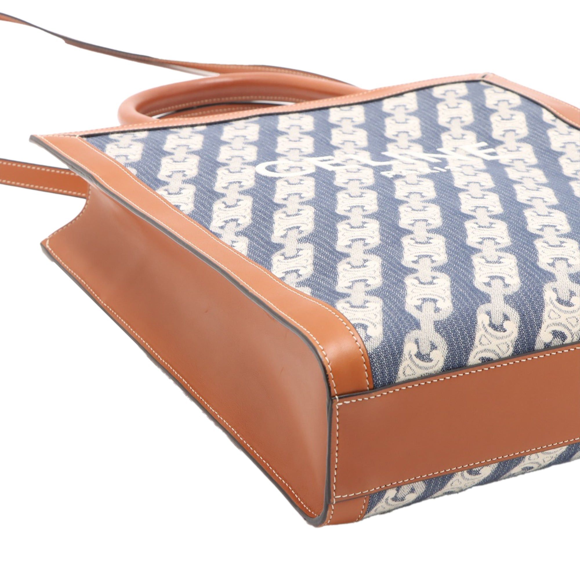 Celine Small Triomphe Canvas Maillon Vertical Cabas Satchel Size ONE SIZE - 7 Thumbnail