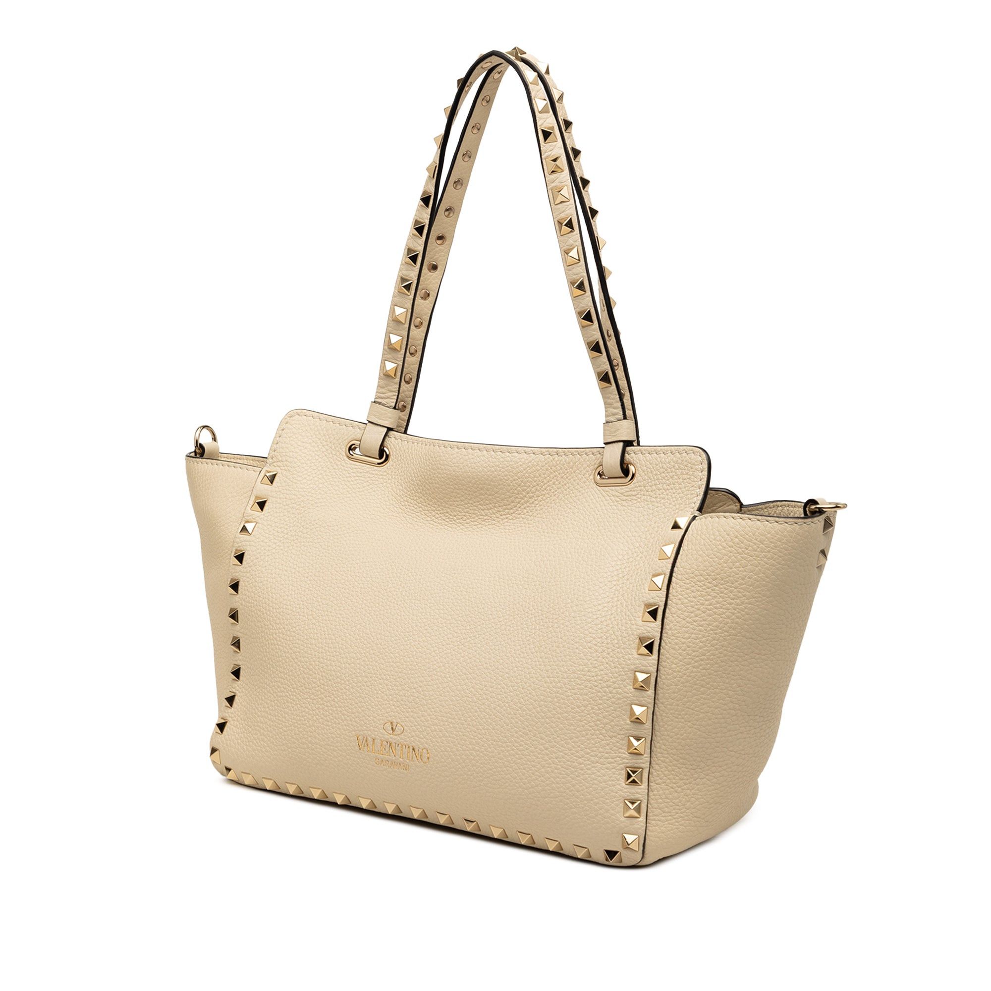 Valentino Small Grained Calfskin Rockstud Trapeze Satchel Size ONE SIZE - 2 Thumbnail