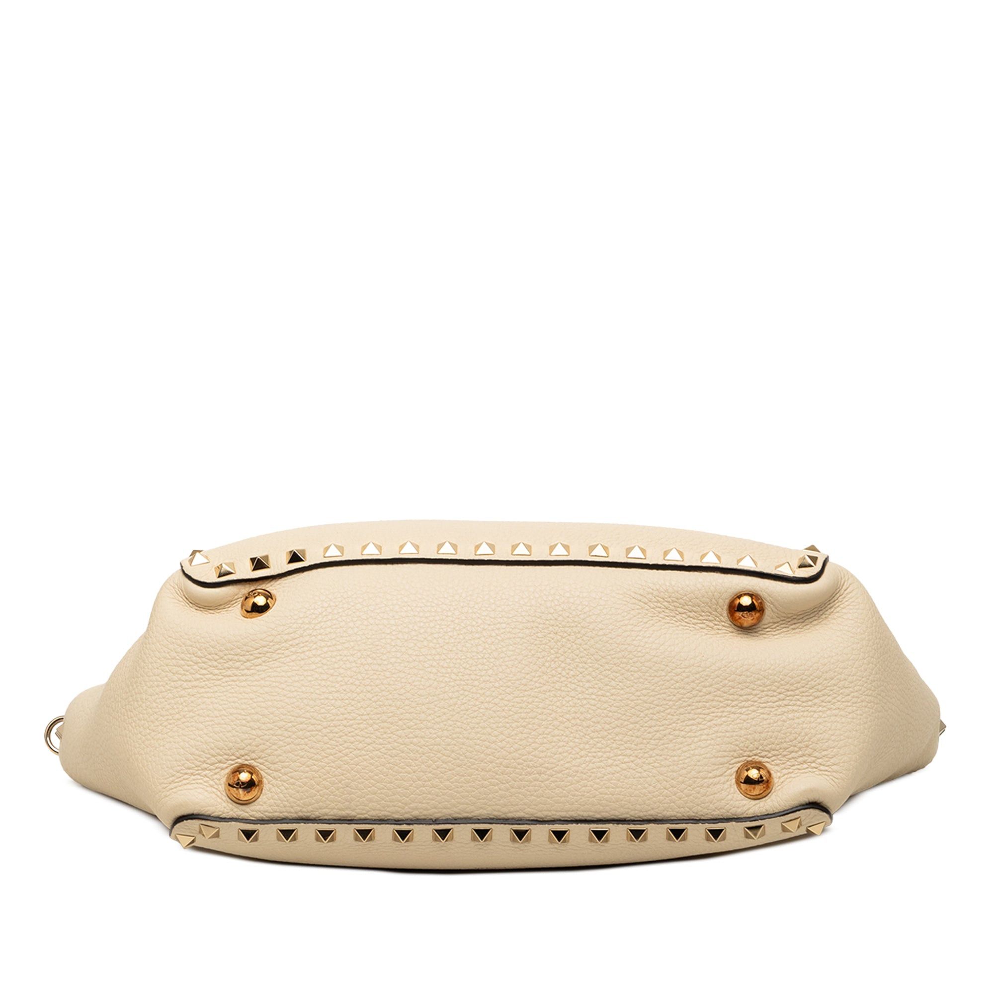 Valentino Small Grained Calfskin Rockstud Trapeze Satchel Size ONE SIZE - 3 Thumbnail