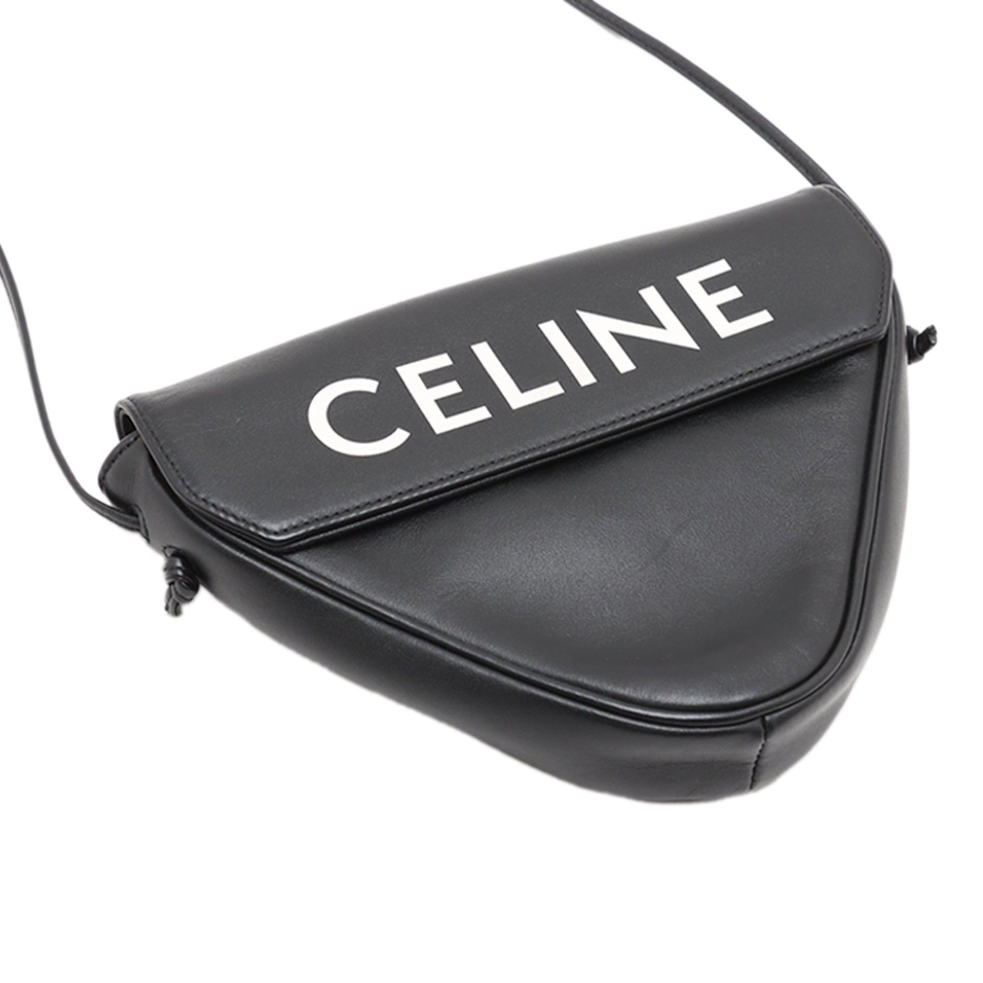 Celine Smooth Calfskin Logo Triangle Crossbody Size ONE SIZE - 4 Thumbnail
