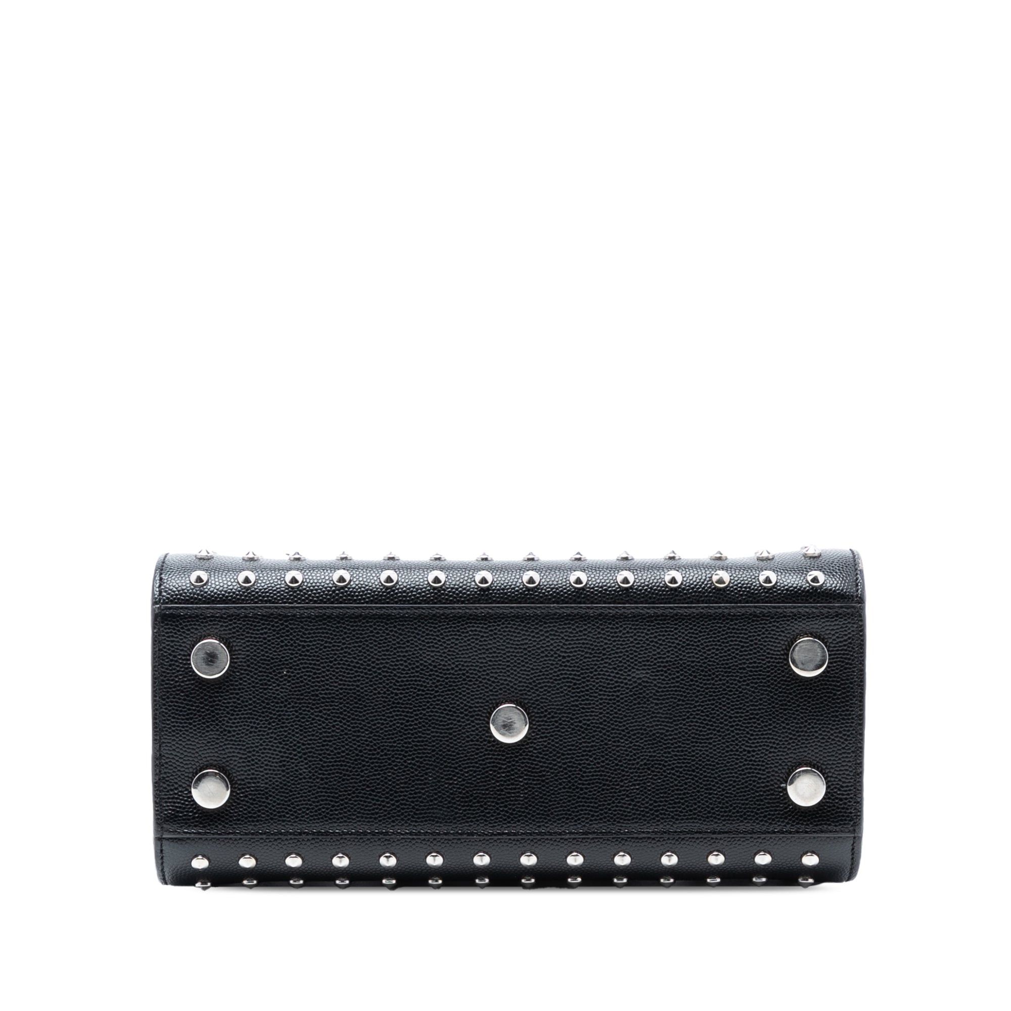 Saint Laurent Paris Nano Grain de Poudre Studded Sac de Jour Satchel Size ONE SIZE - 3 Thumbnail