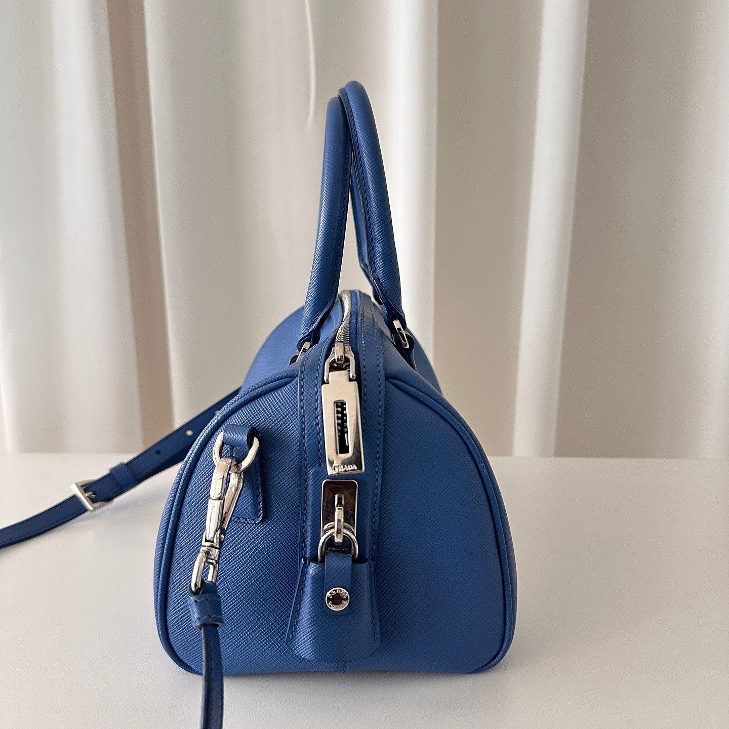 Prada Prada Saffiano Leather Handle Bag Size ONE SIZE - 4 Thumbnail