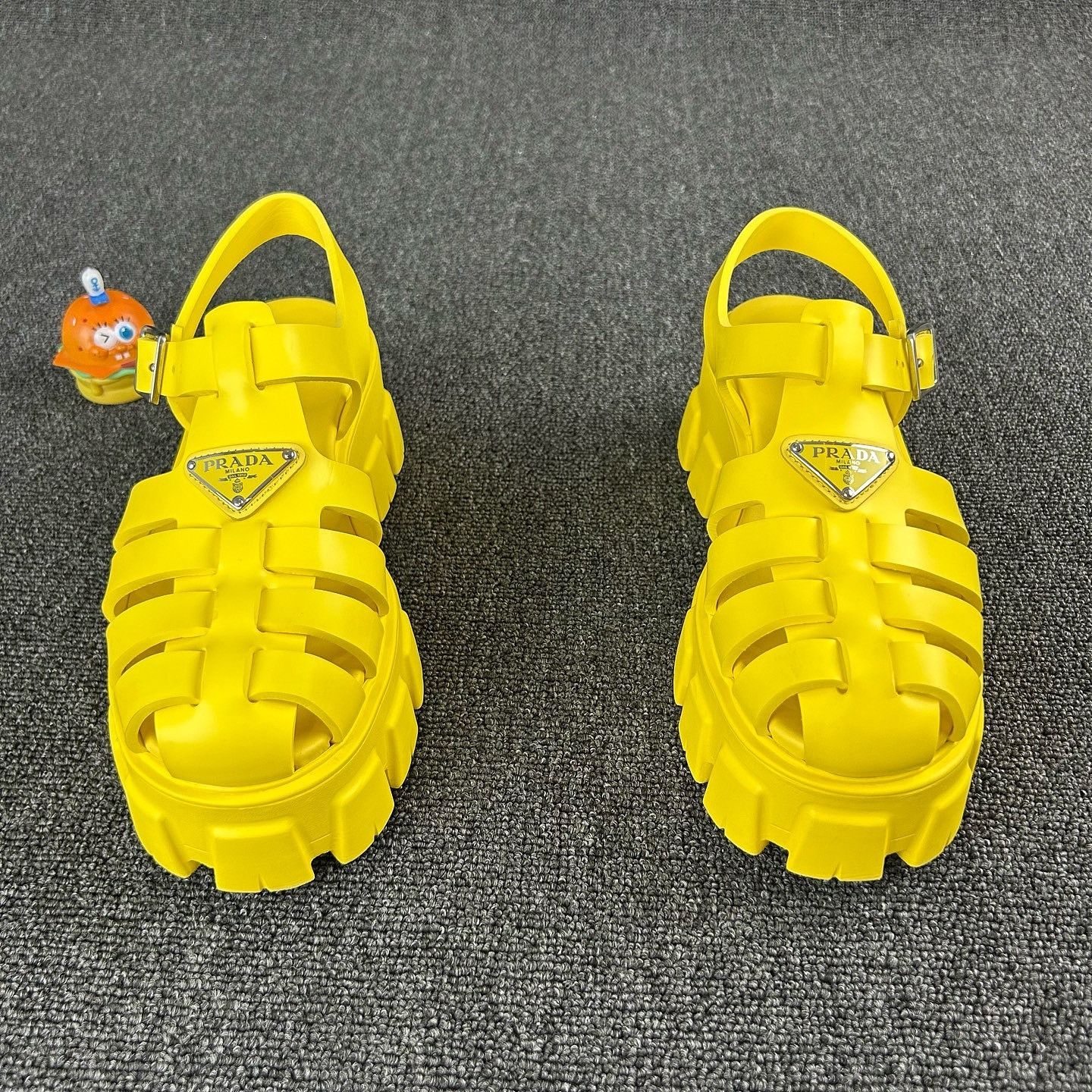 Prada Prada Rubber Buckle Sandals Size 39 Size US 9 / IT 39 - 2 Thumbnail