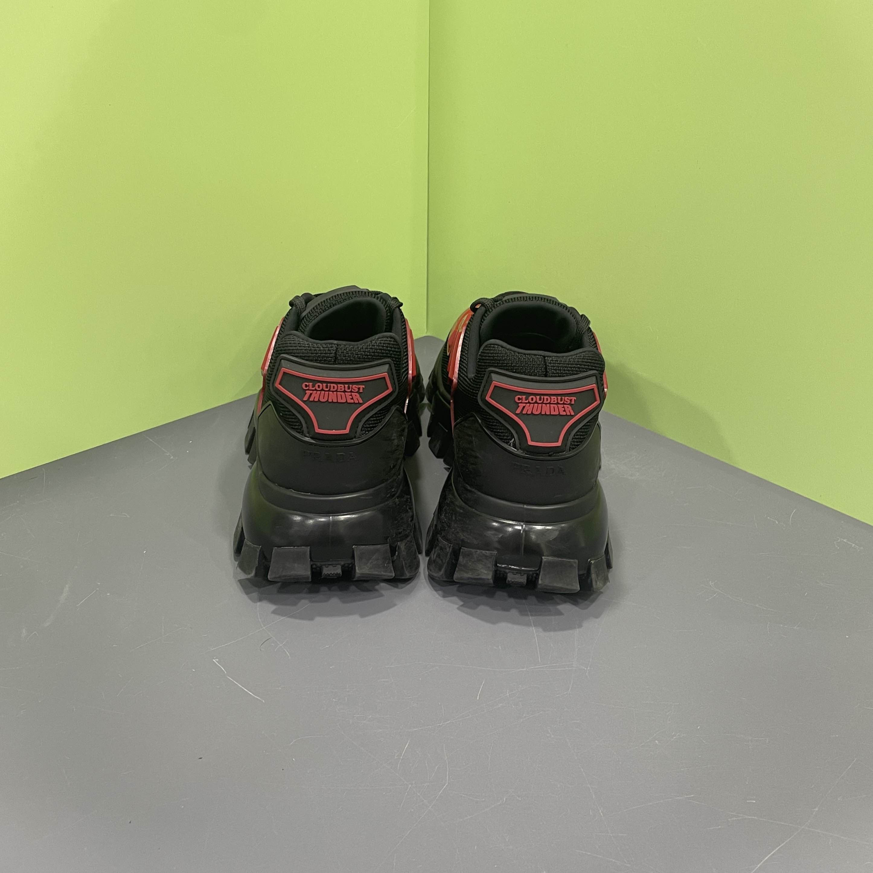 Prada Prada Cloudbust Thunder Sneakers Black Red Size US 7 Size US 7 / EU 40 - 3 Thumbnail
