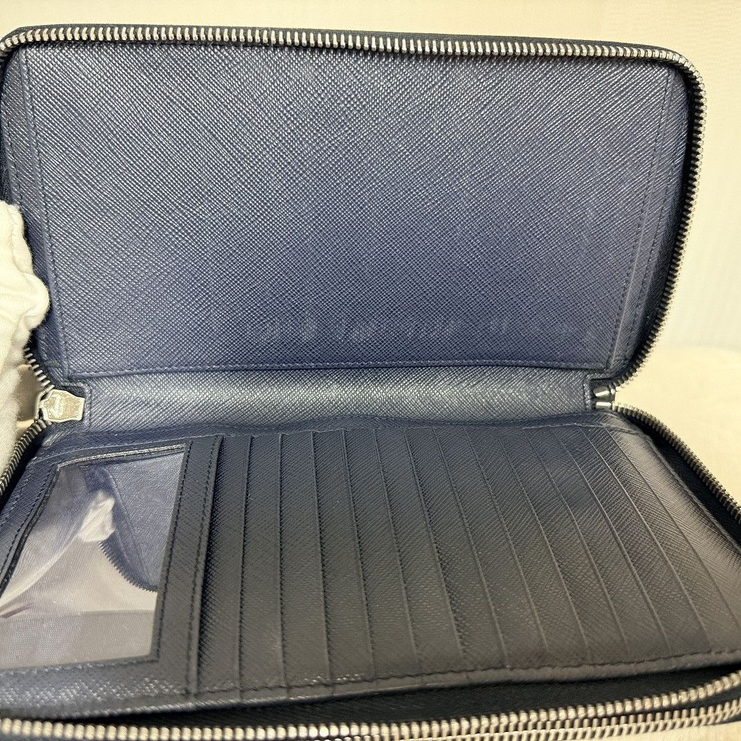Prada Prada Saffiano Stripe Leather Clutch Size ONE SIZE - 14 Thumbnail