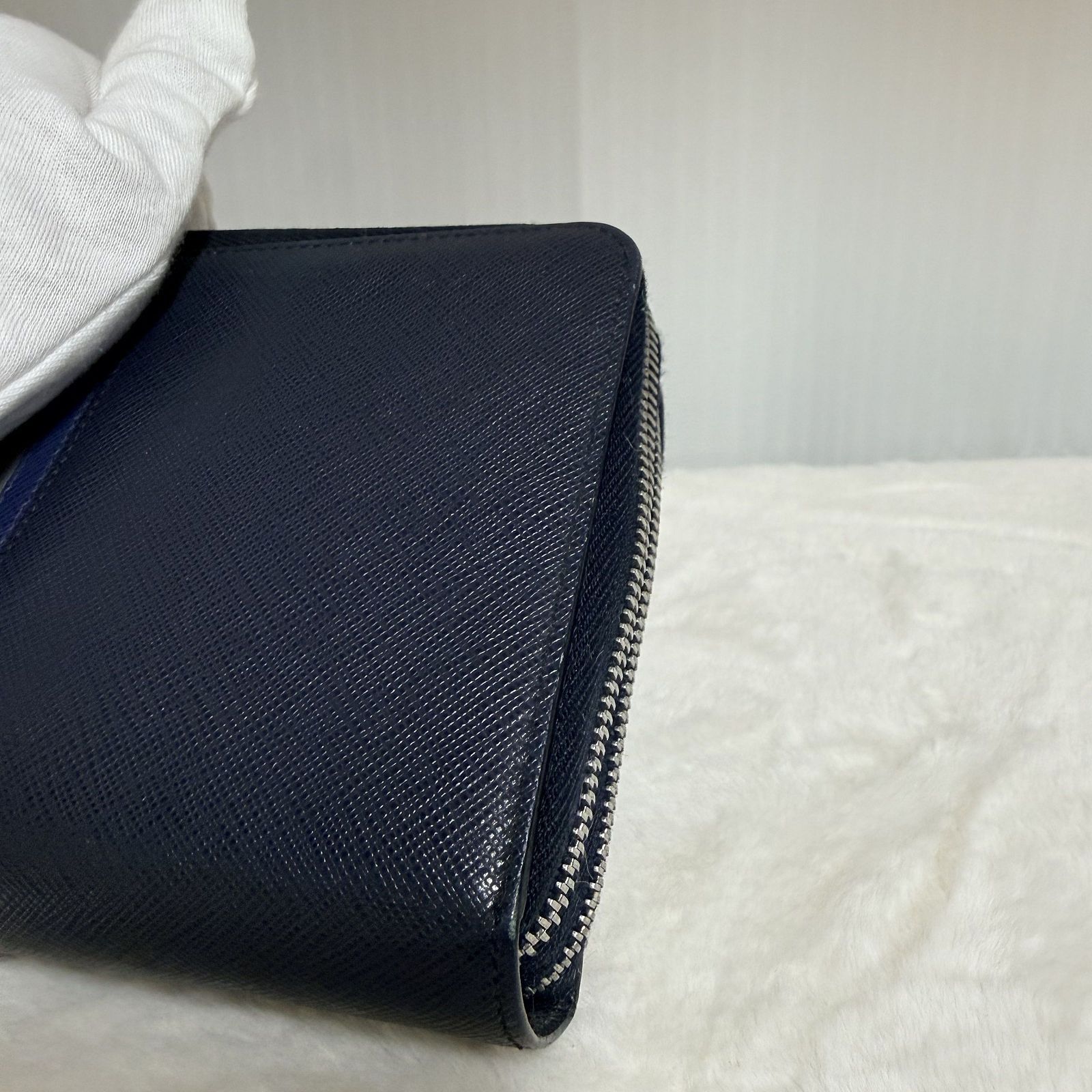 Prada Prada Saffiano Stripe Leather Clutch Size ONE SIZE - 11 Thumbnail