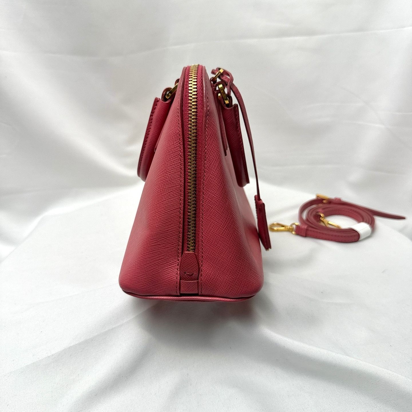 Prada Prada Pink Saffiano Handle Bag Size ONE SIZE - 5 Thumbnail