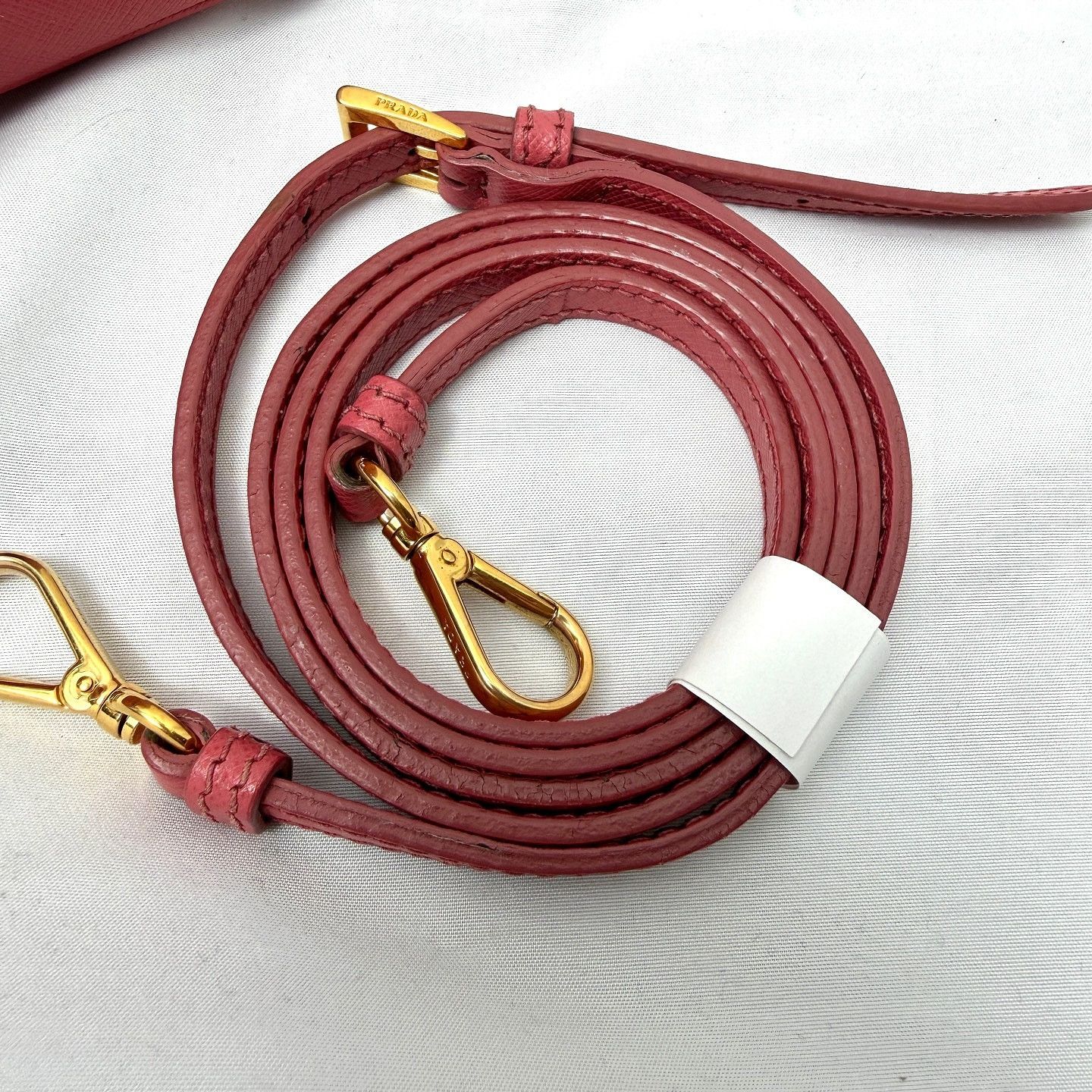 Prada Prada Pink Saffiano Handle Bag Size ONE SIZE - 10 Thumbnail