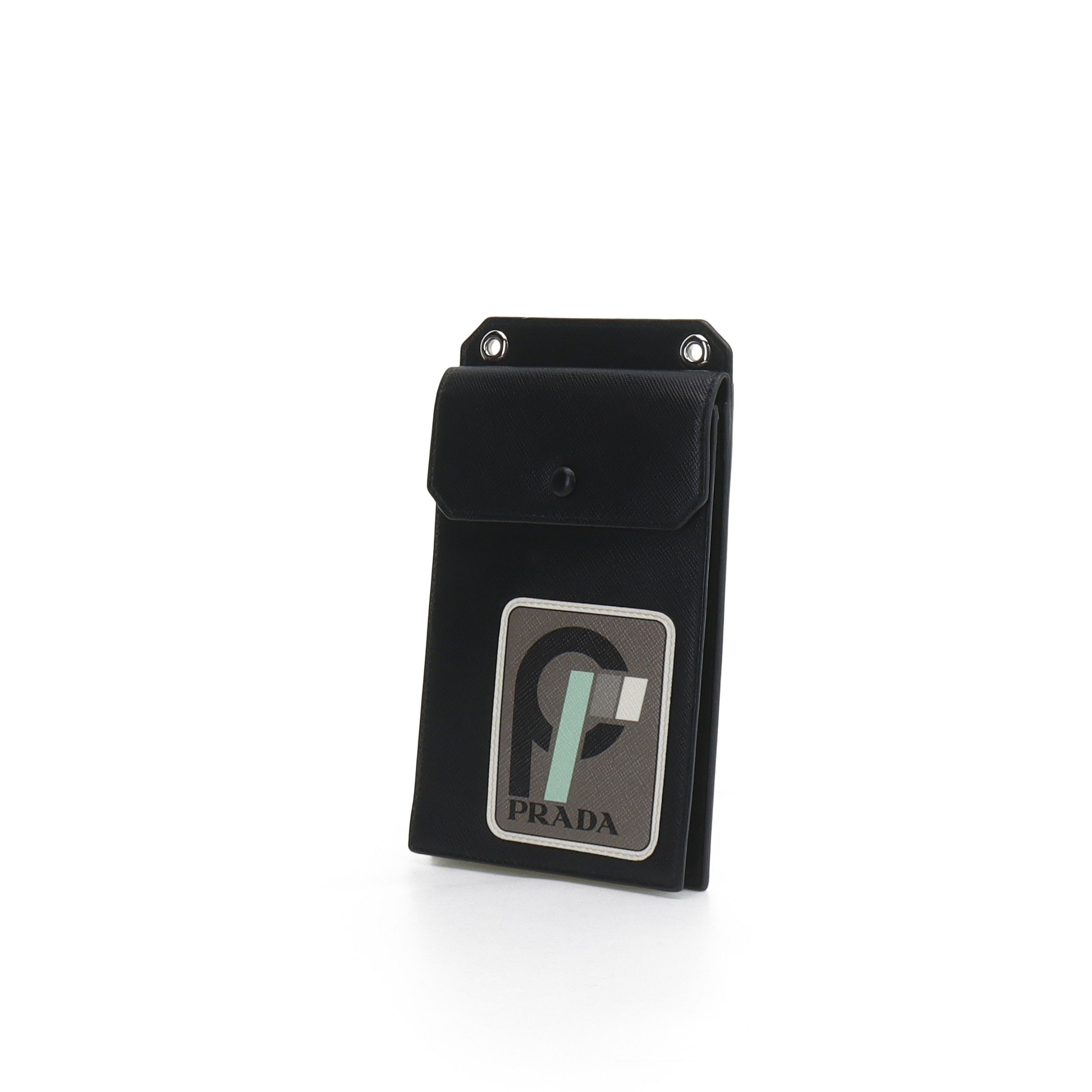 Prada Prada Logo Phone Bag Black Size ONE SIZE - 2 Thumbnail