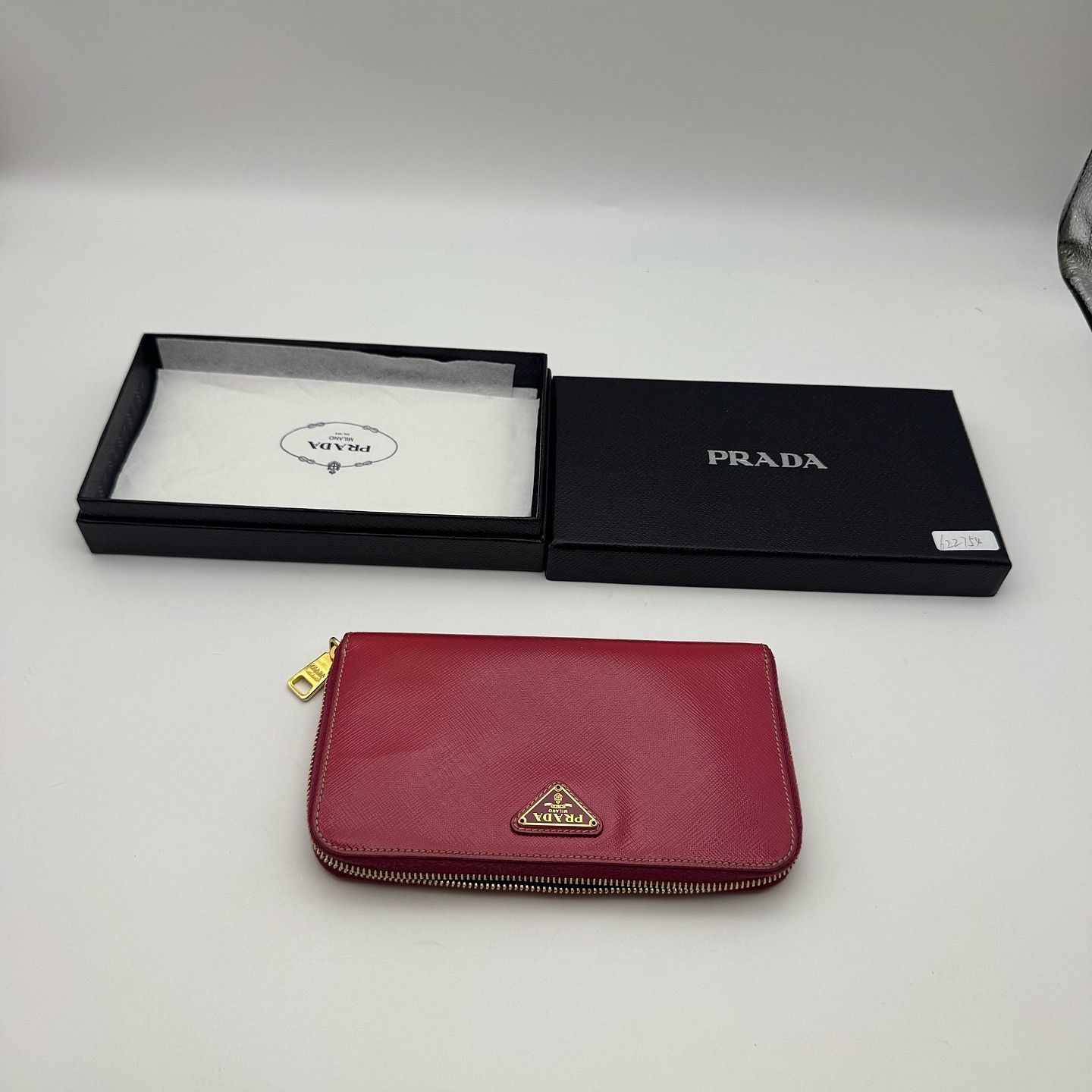 Prada Prada Saffiano Triangle Logo Long Wallet One Size Size ONE SIZE - 6 Thumbnail