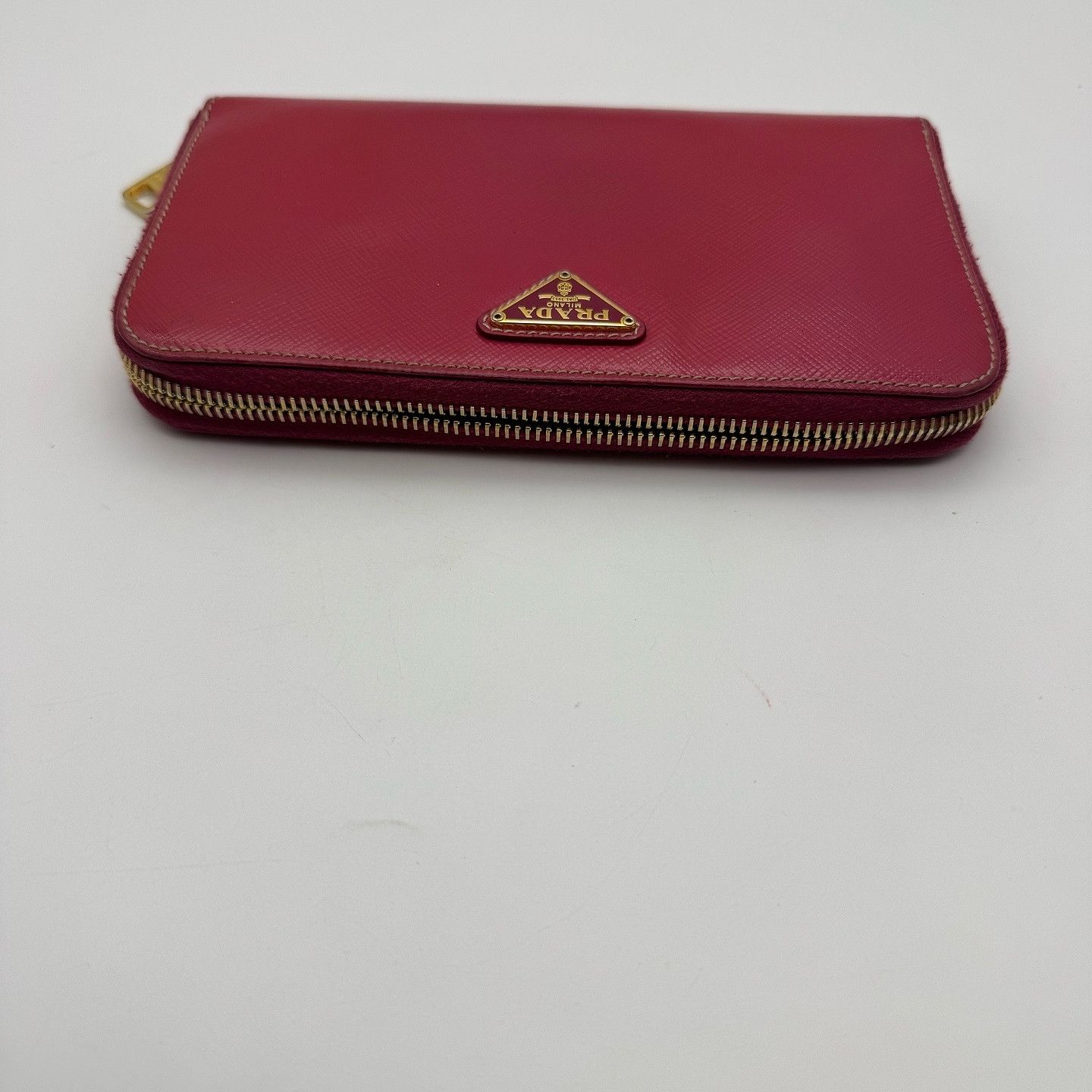 Prada Prada Saffiano Triangle Logo Long Wallet One Size Size ONE SIZE - 9 Thumbnail