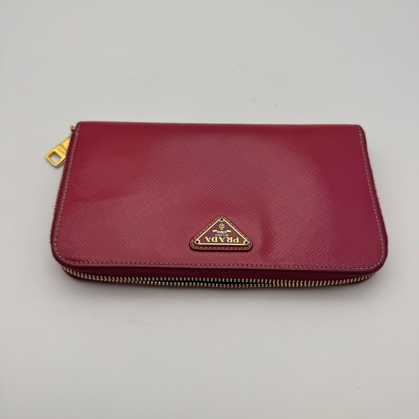 Prada Prada Saffiano Triangle Logo Long Wallet One Size Size ONE SIZE - 2 Thumbnail