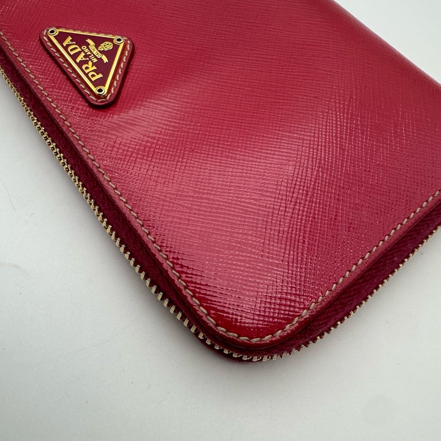 Prada Prada Saffiano Triangle Logo Long Wallet One Size Size ONE SIZE - 11 Thumbnail