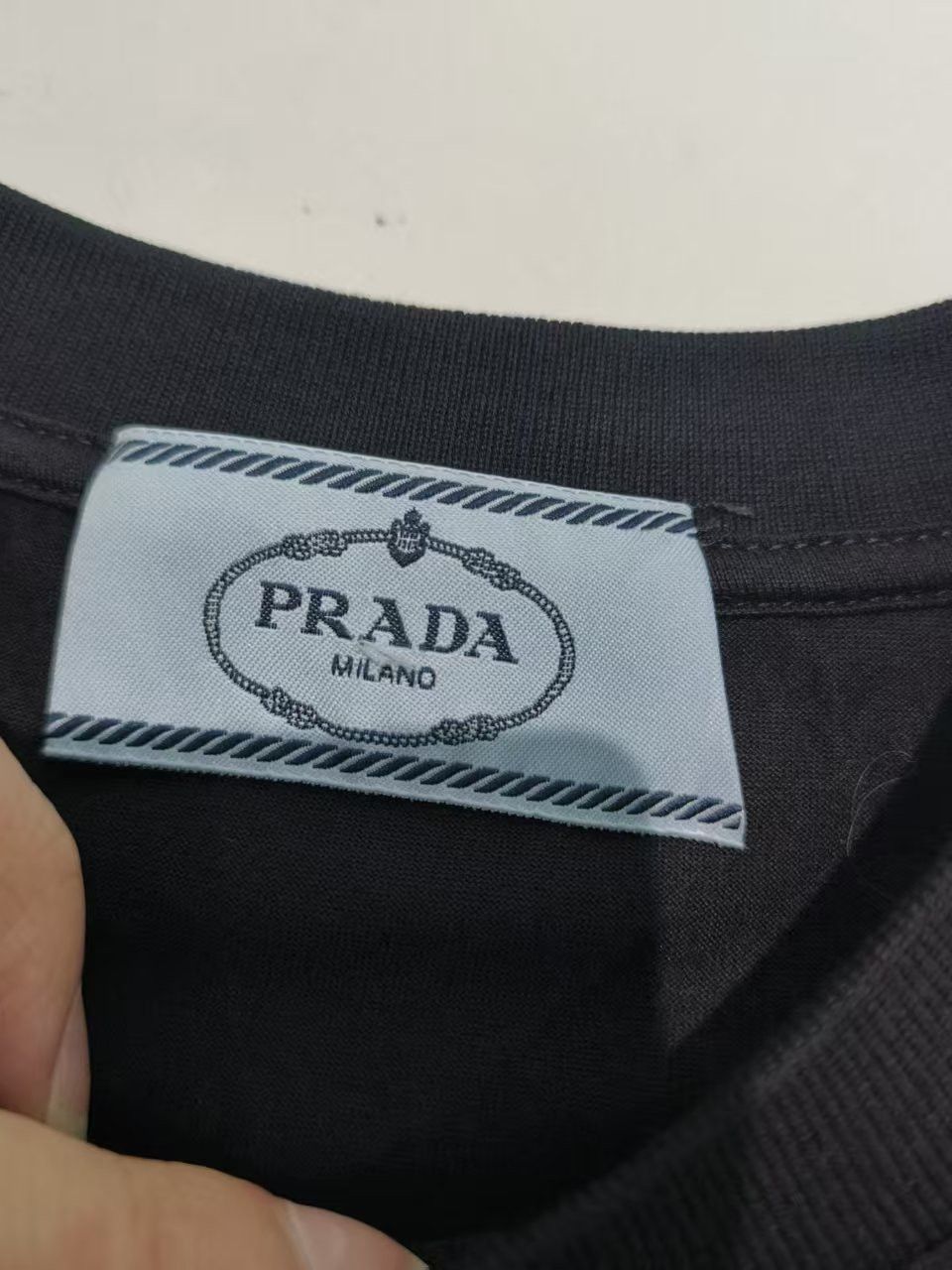 Prada Prada Banana Triangle Graphic T-Shirt Size XS Size US XS / EU 42 / 0 - 3 Thumbnail