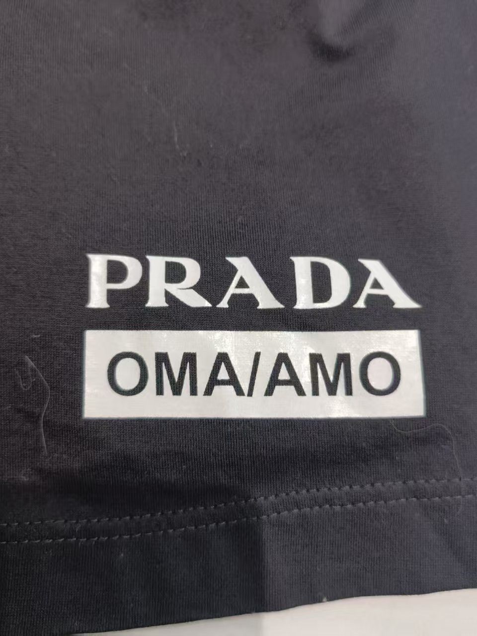 Prada Prada Banana Triangle Graphic T-Shirt Size XS Size US XS / EU 42 / 0 - 5 Thumbnail