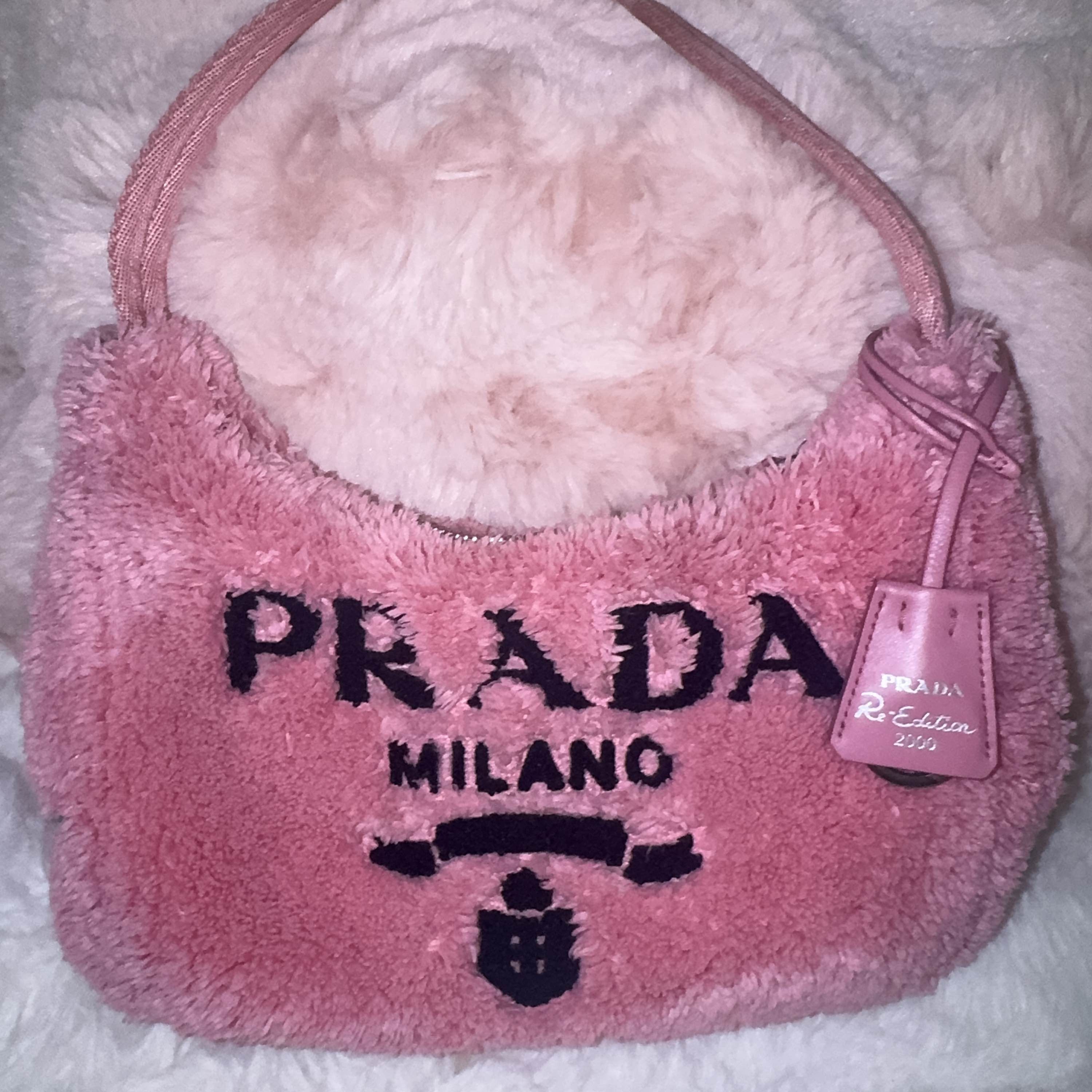 Prada Prada Re-Edition 2000 Terry Mini Bag Pink Size ONE SIZE - 6 Thumbnail